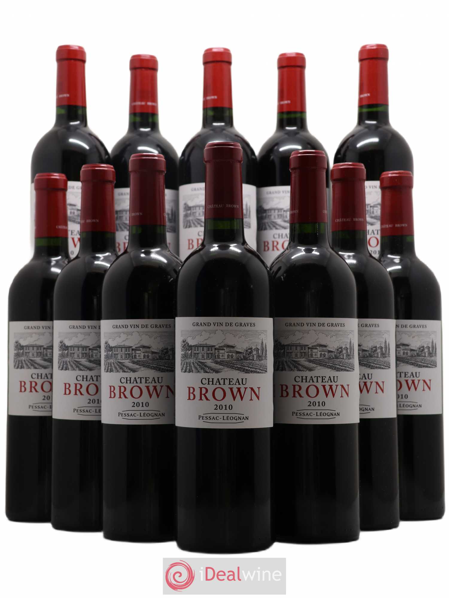 Château Brown 2010 - Lot de 12 bouteilles - 0