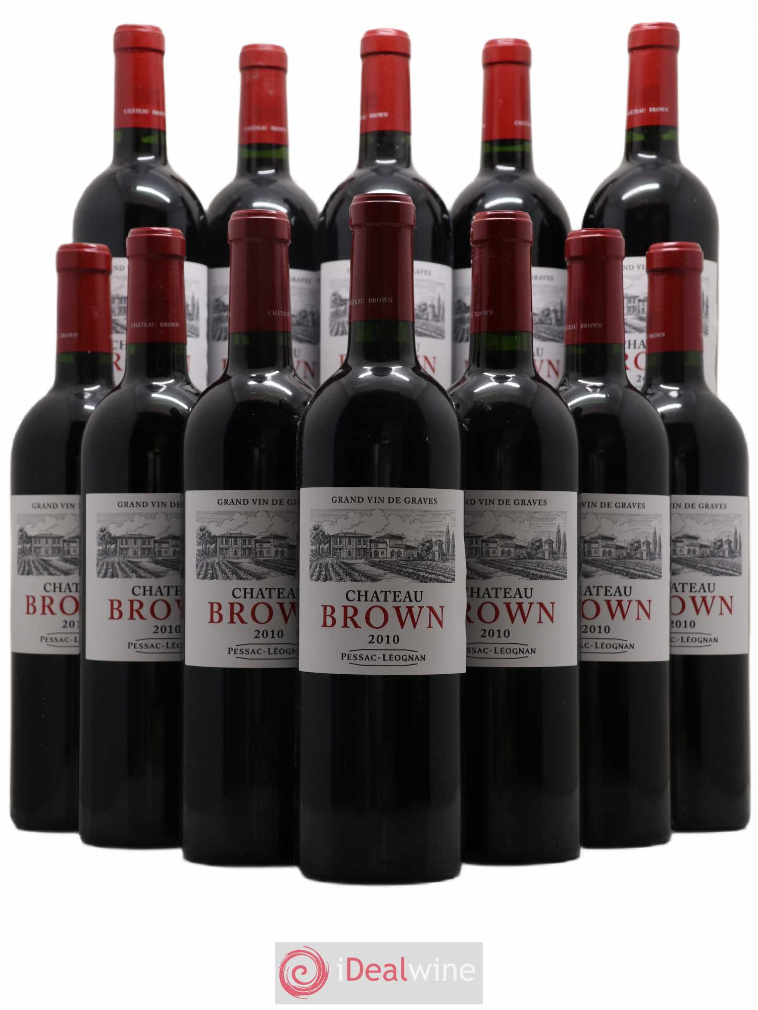 Château Brown 2010 - Lot de 12 bouteilles - 0
