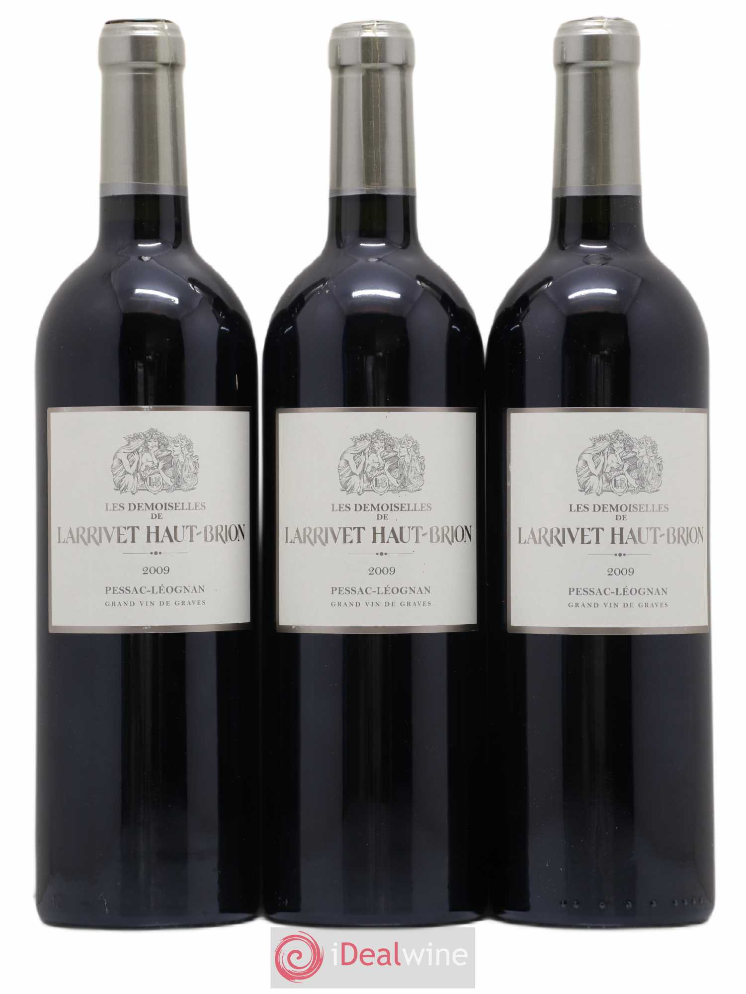 Pessac-Léognan Les Demoiselles de Larrivet Haut-Brion 2009 - Posten von 3 Flaschen - 0
