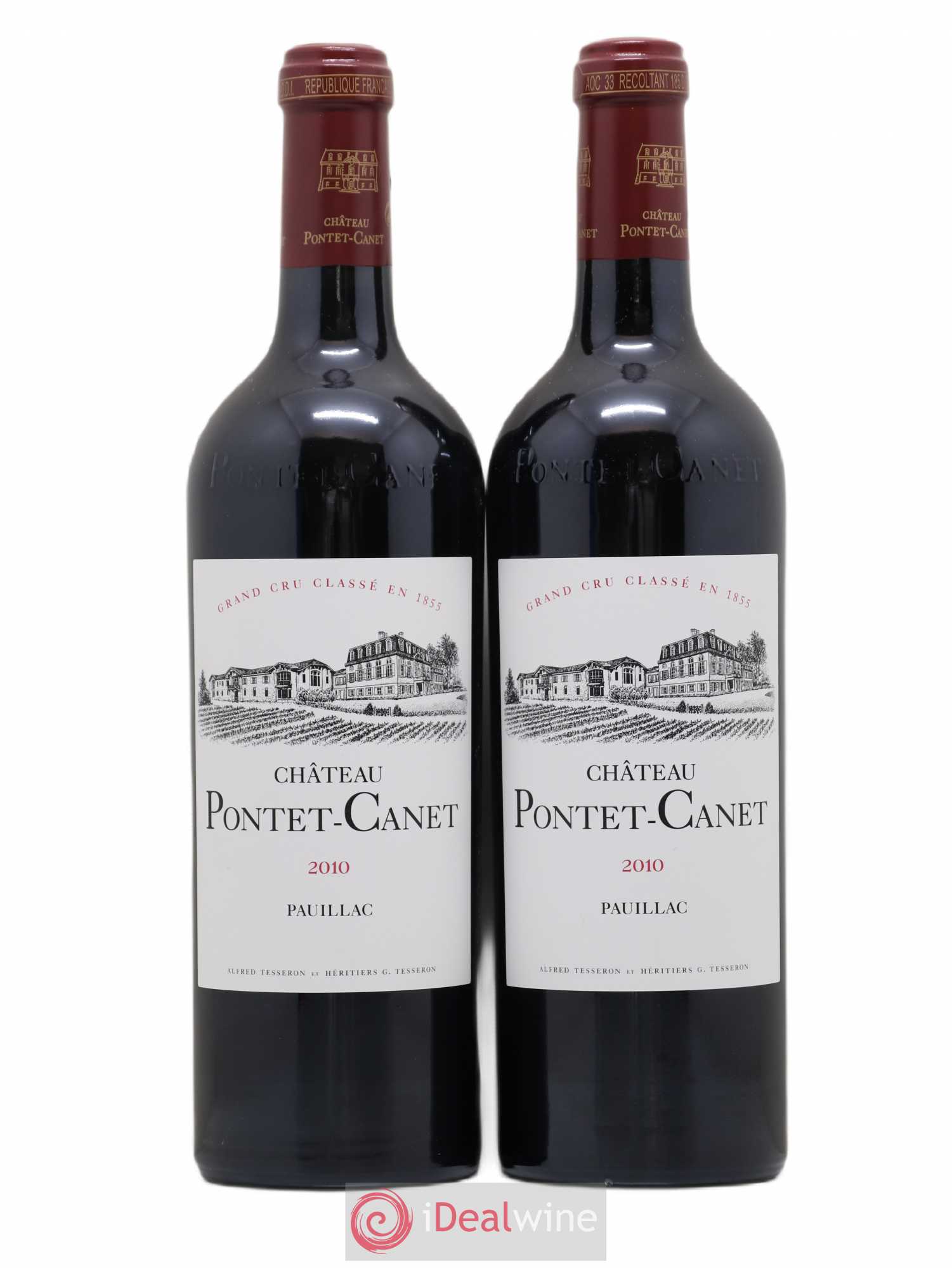 Château Pontet Canet 5ème Grand Cru Classé 2010 - Lot de 2 bouteilles - 0