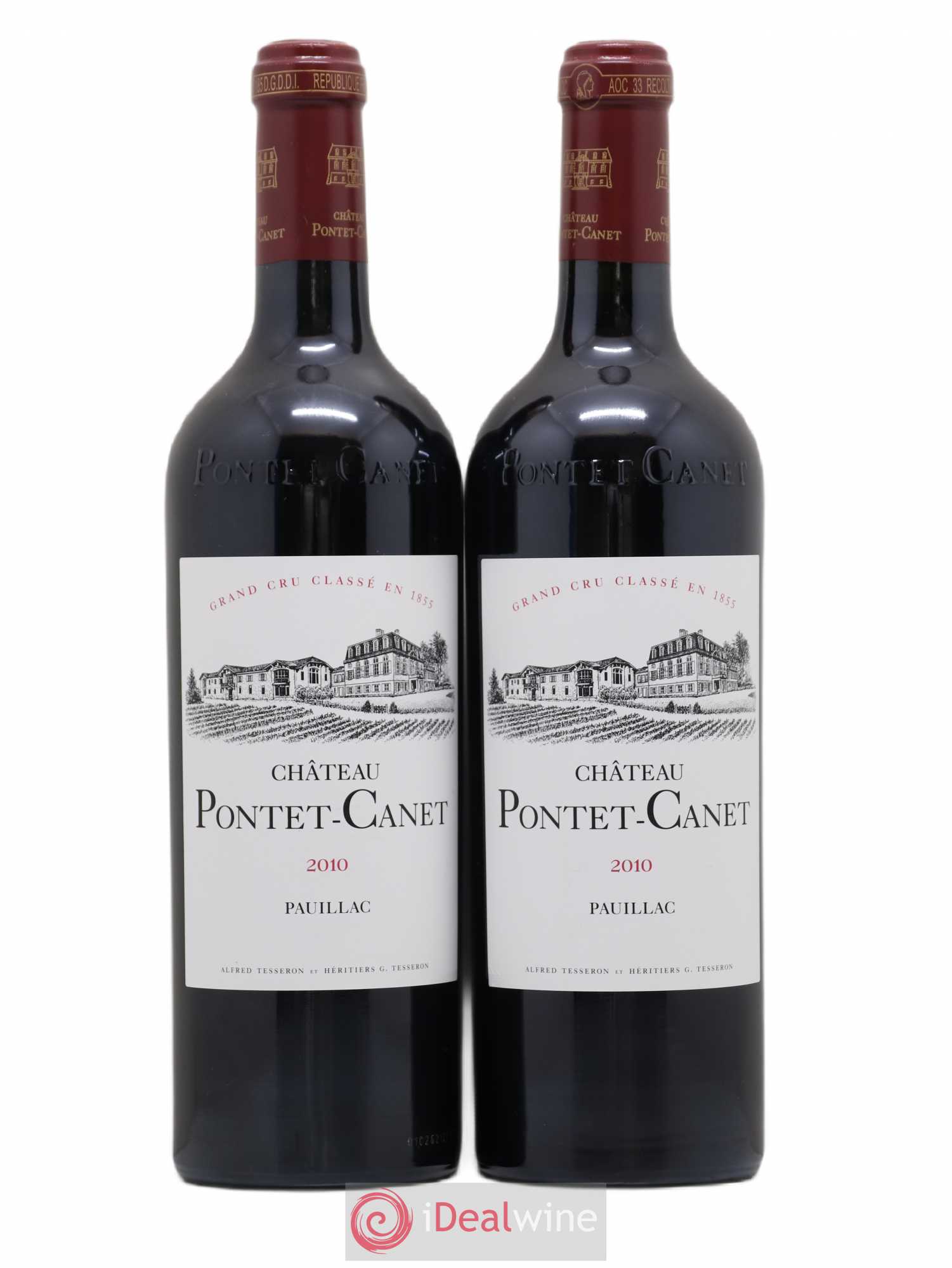 Château Pontet Canet 5ème Grand Cru Classé 2010 - Lot de 2 bouteilles - 0