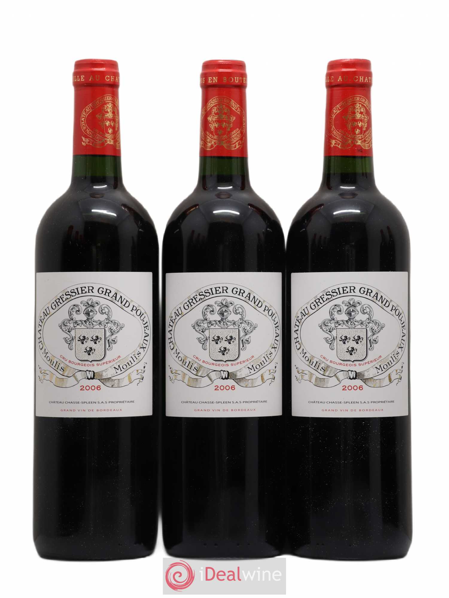 Château Gressier Grand Poujeaux Cru Bourgeois 2006 - Lot de 12 bouteilles - 2