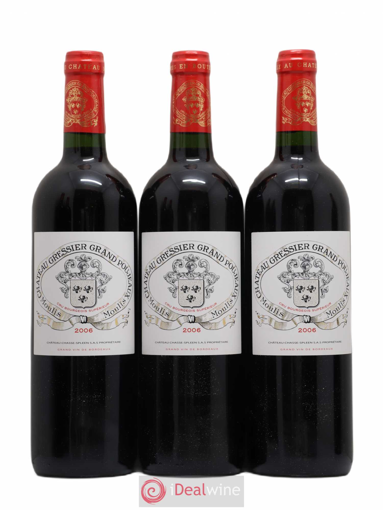 Château Gressier Grand Poujeaux Cru Bourgeois 2006 - Lot de 12 bouteilles - 3