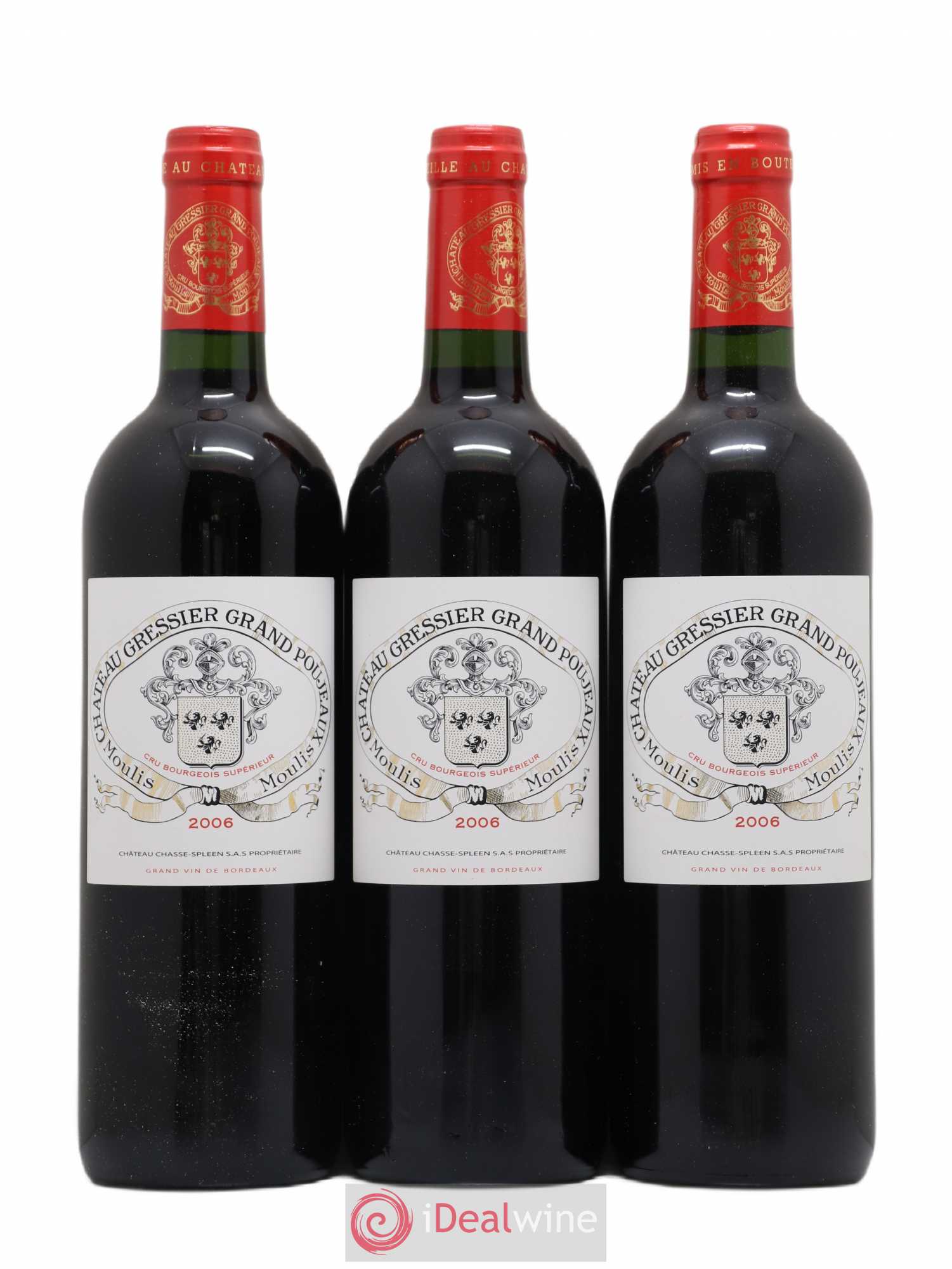 Château Gressier Grand Poujeaux Cru Bourgeois 2006 - Lot de 12 bouteilles - 4