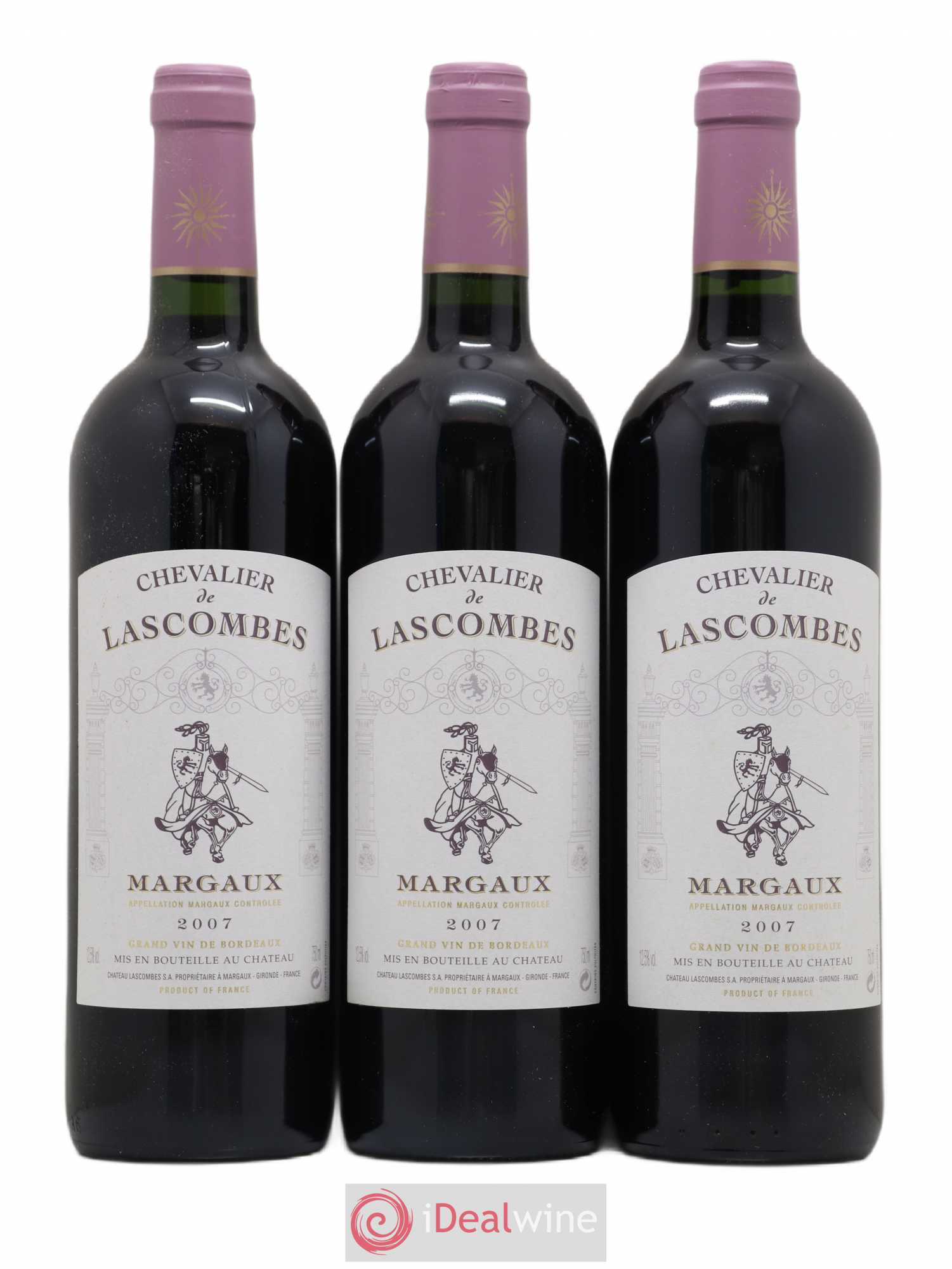 Chevalier de Lascombes Second Vin 2007 - Lot of 6 bottles - 2
