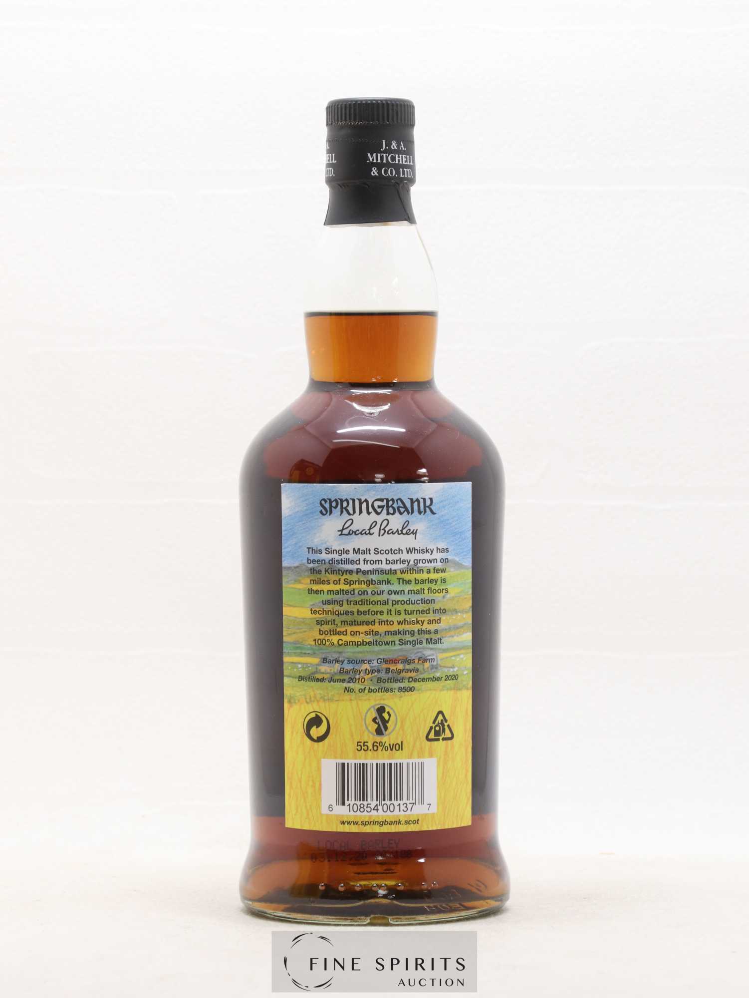 Springbank 10 years 2010 Of. Local Barley One of 8500 - bottled 2020 - Lot de 1 bouteille - 2