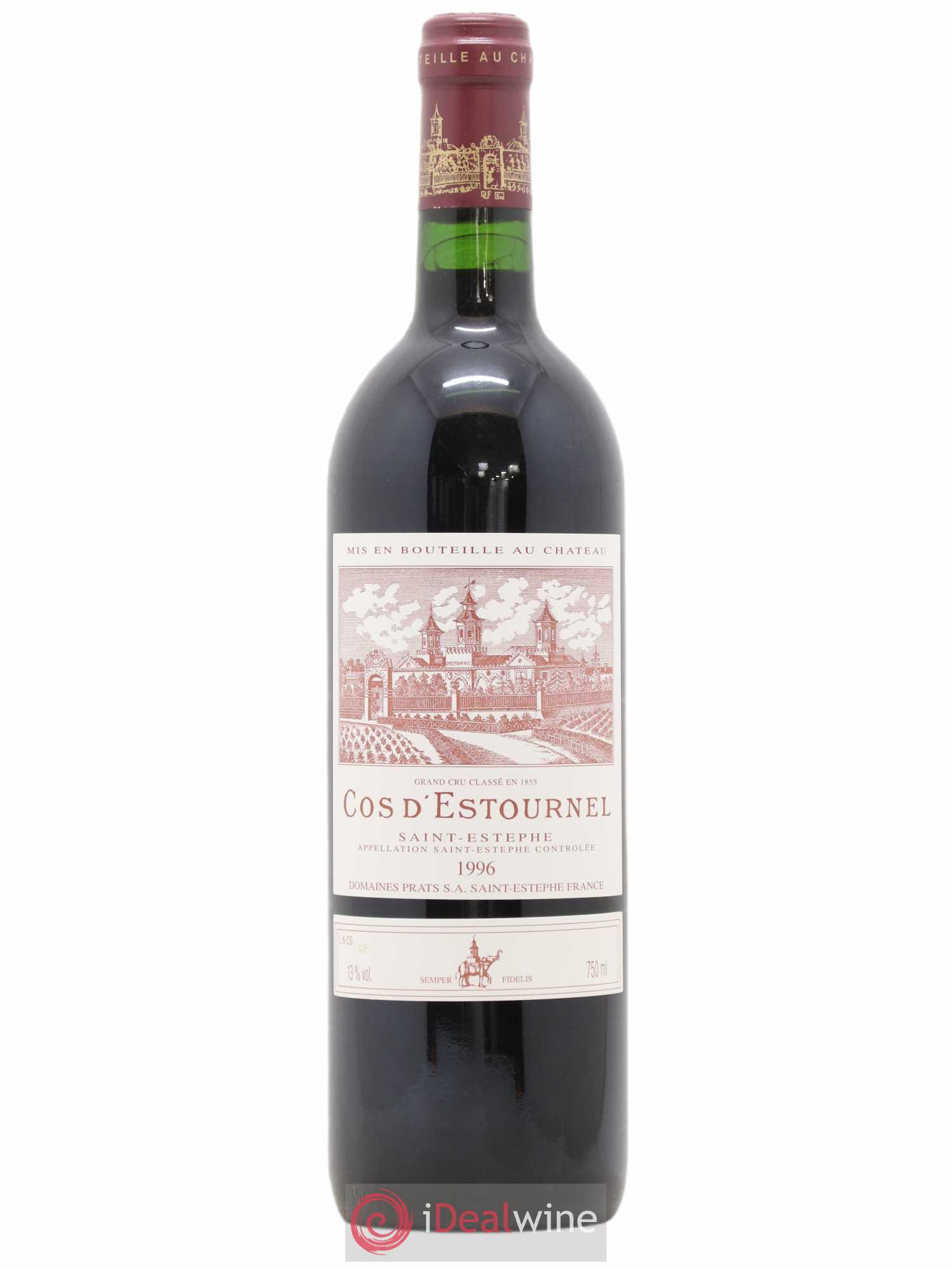 Cos d'Estournel 2ème Grand Cru Classé 1996 - Lot de 1 bouteille - 0