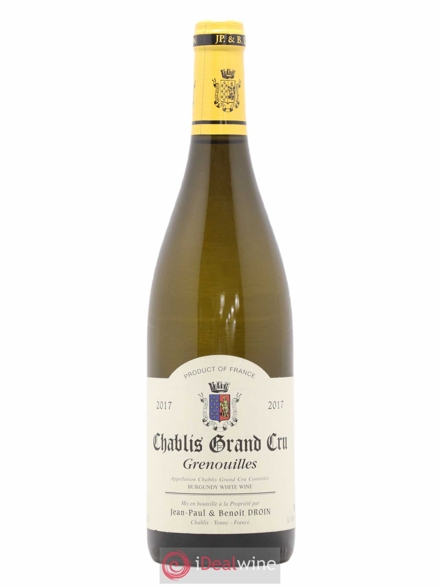Chablis Grand Cru Grenouilles Jean-Paul & Benoît Droin (Domaine) 2017 - Lot de 1 bouteille - 0