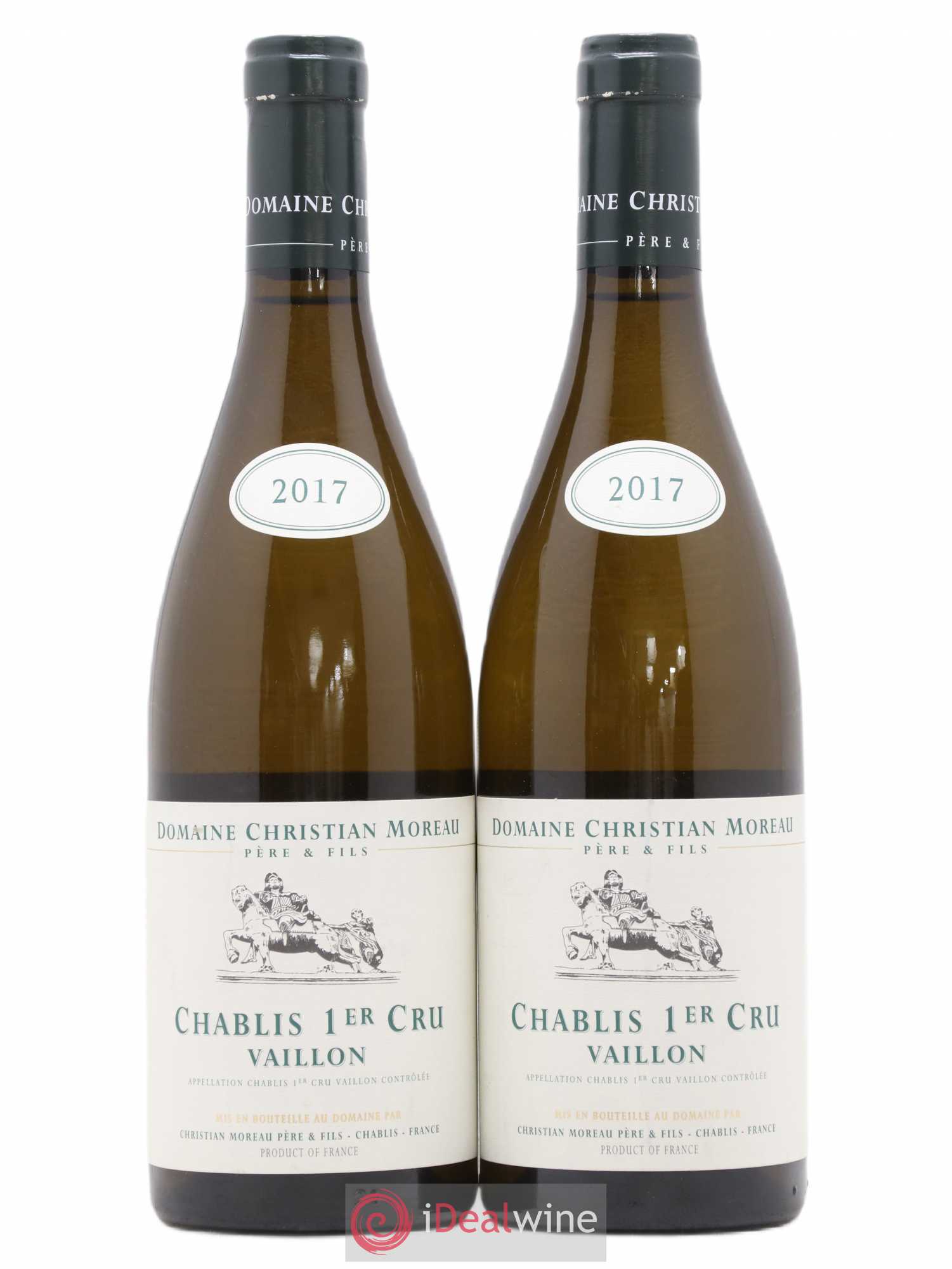 Chablis 1er Cru Vaillons Christian Moreau 2017 - Lot de 2 bouteilles - 0