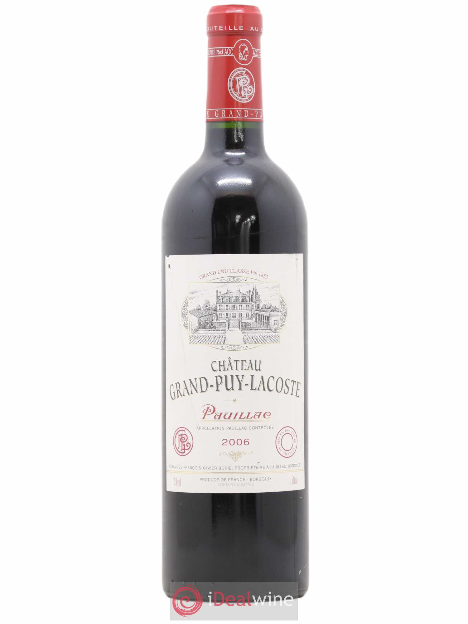 Château Grand Puy Lacoste 5ème Grand Cru Classé 2006 - Lot de 1 bouteille - 0