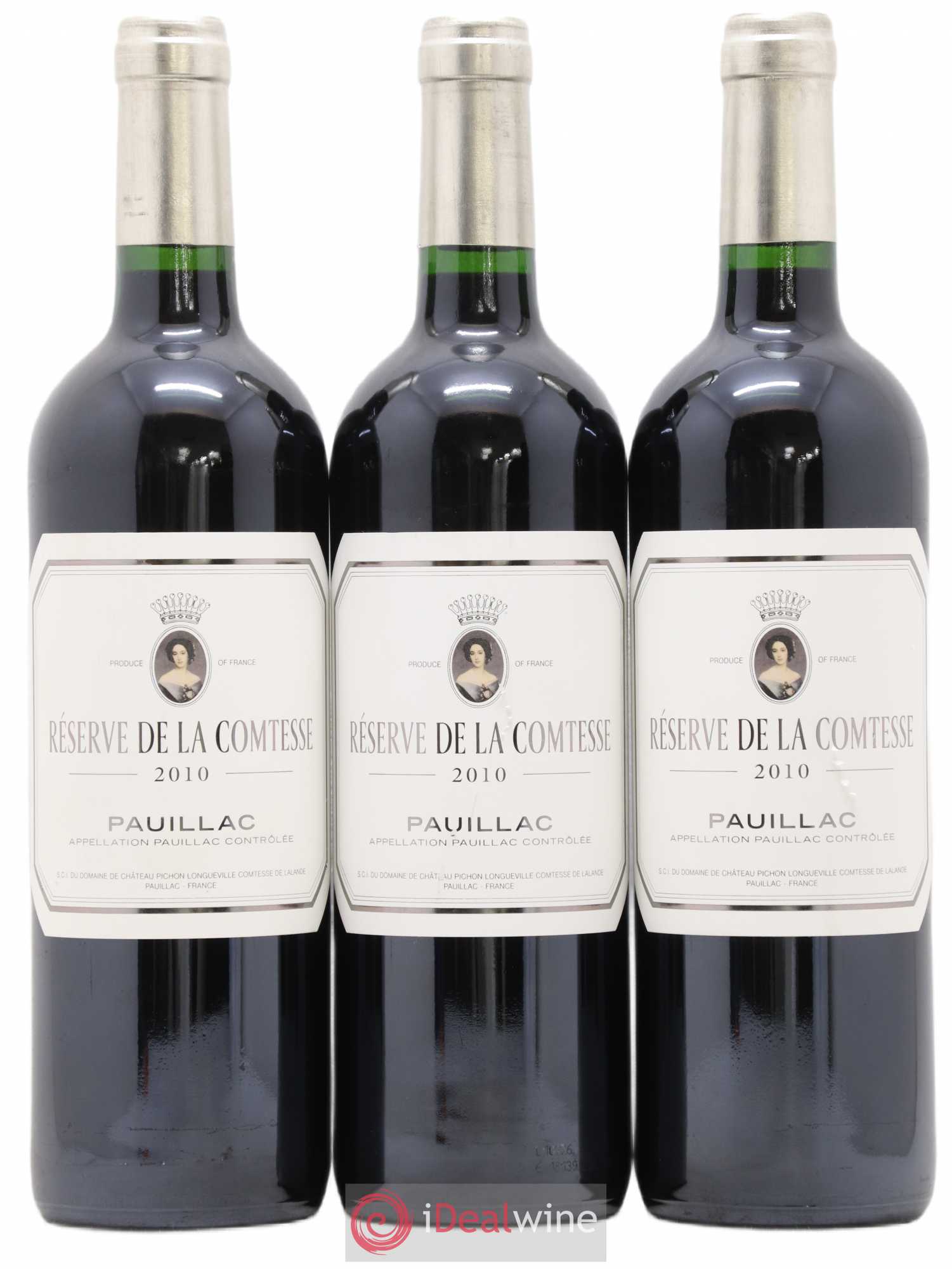 Réserve de la Comtesse Second Vin Pauillac 2010 - Lot de 3 bouteilles - 0