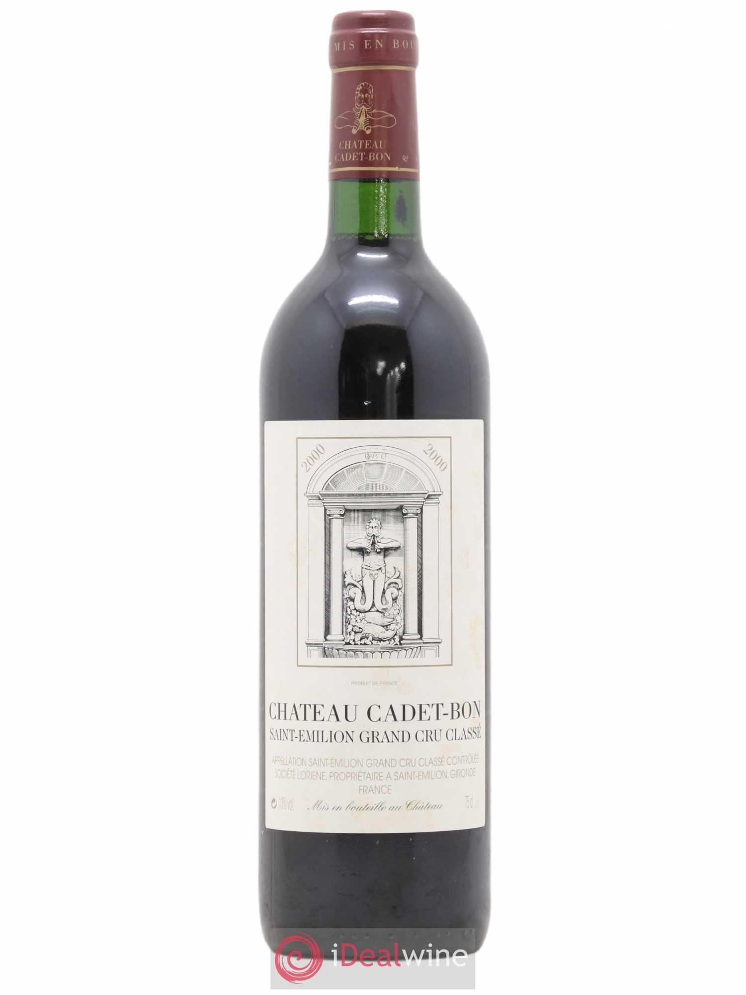 Château Cadet Bon Grand Cru Classé 2000 - Lot de 1 bouteille - 0