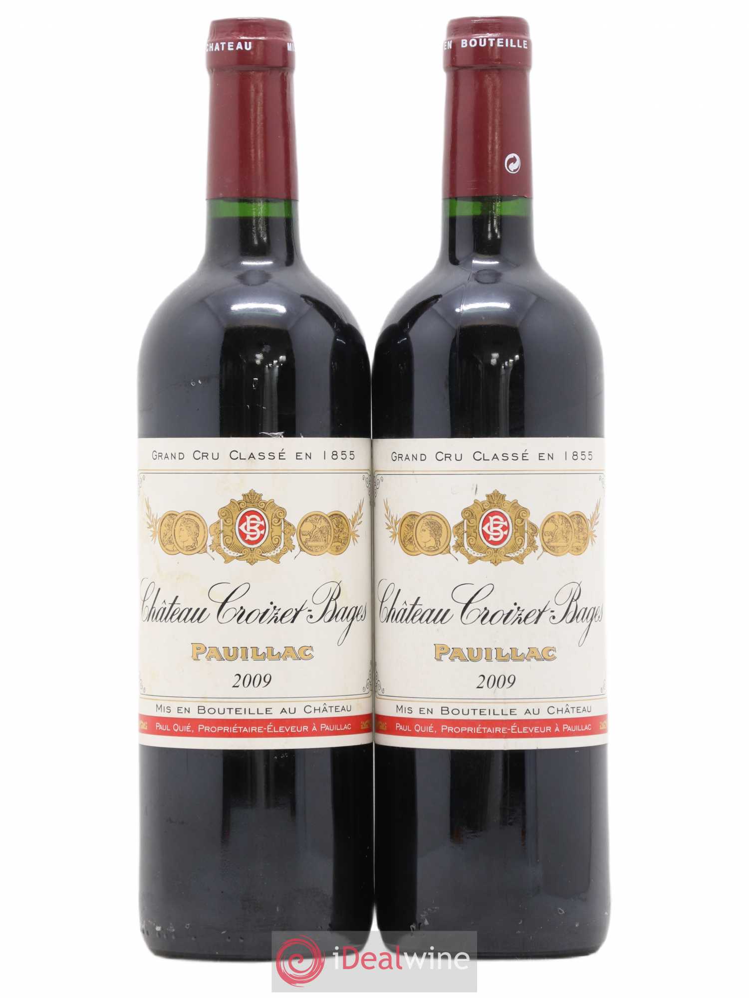 Château Croizet Bages 5ème Grand Cru Classé 2009 - Lot de 2 bouteilles - 0