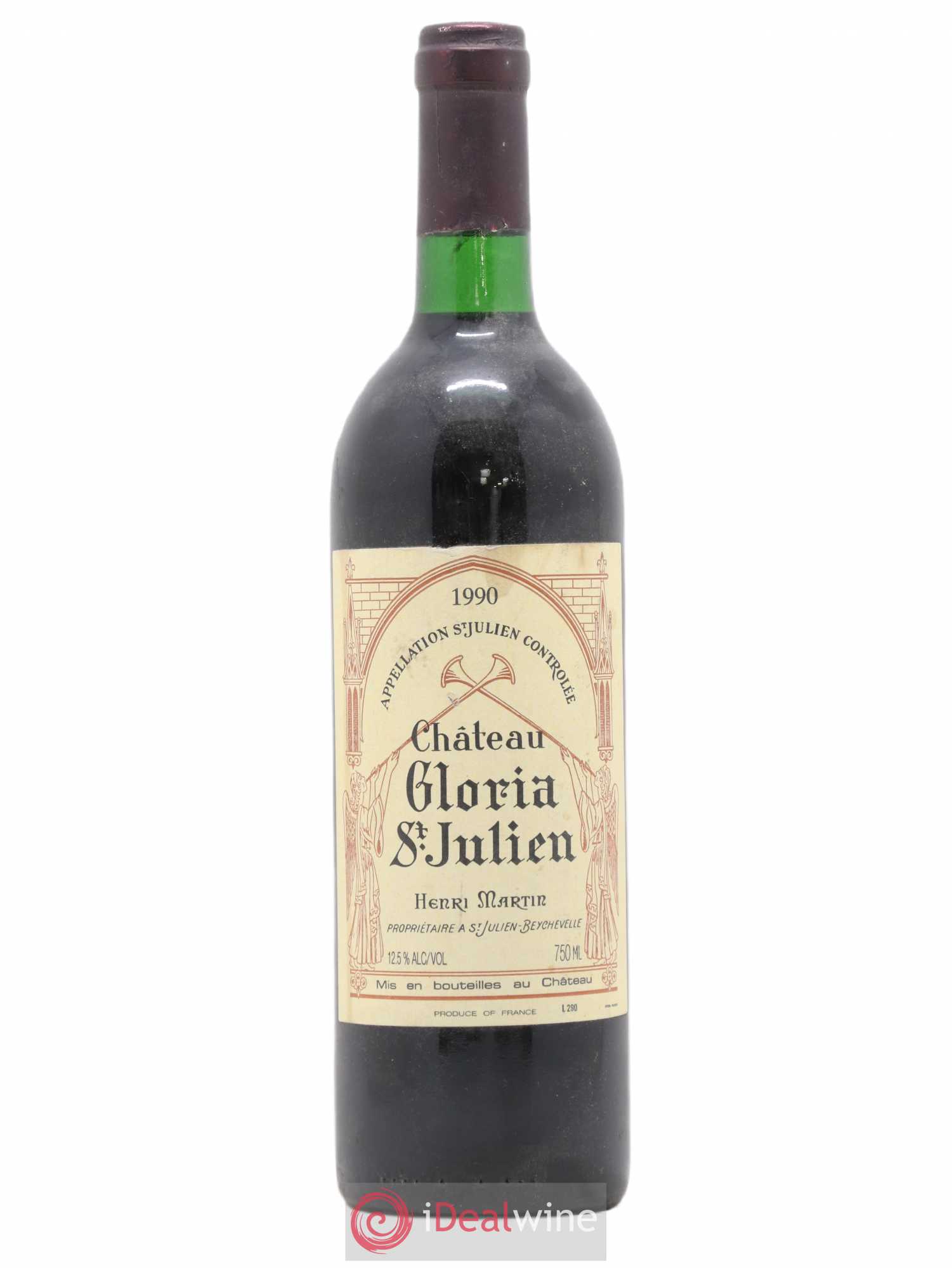 Château Gloria 1990 - Lot de 1 bouteille - 0