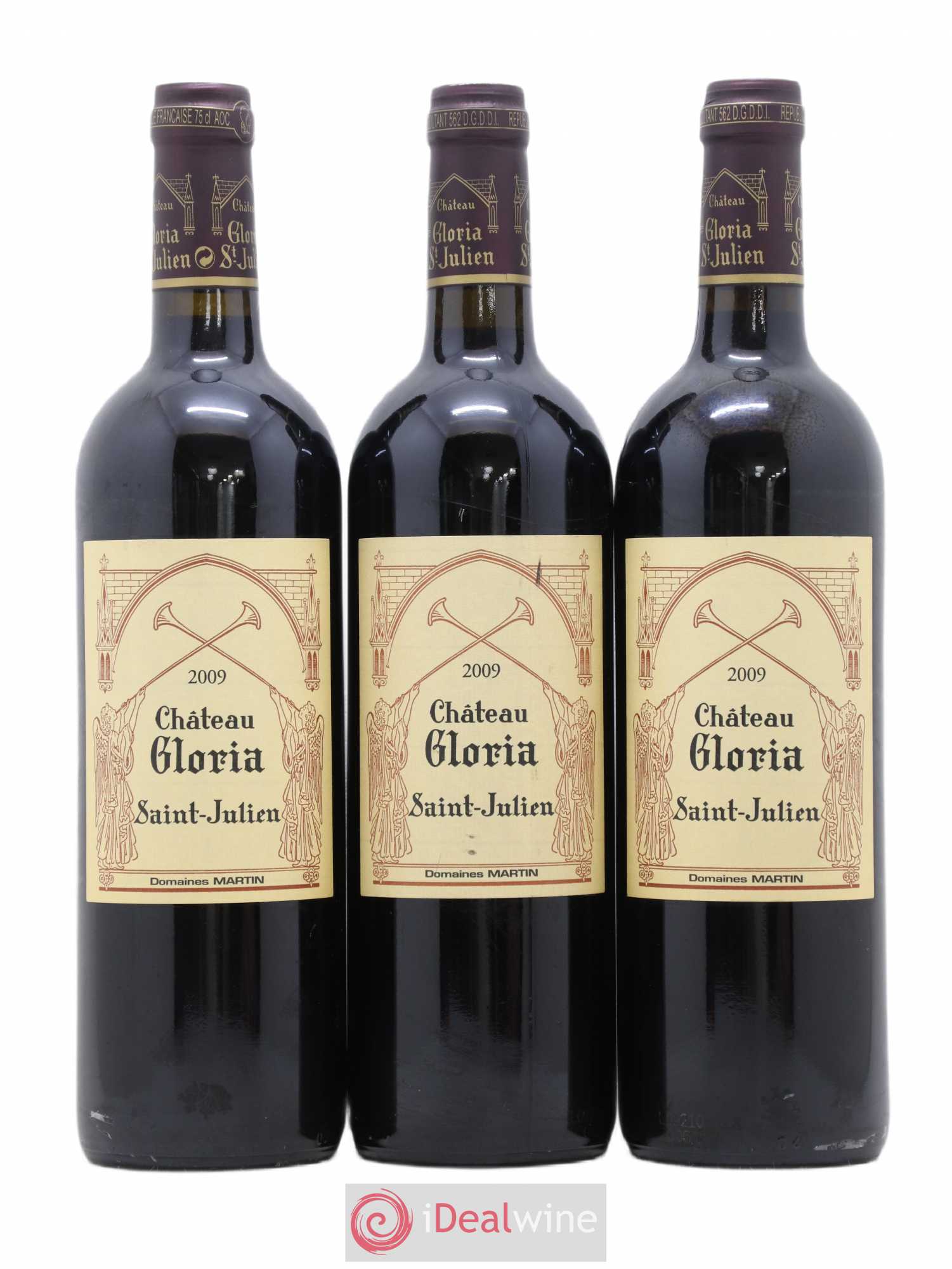Château Gloria 2009 - Lot de 3 bouteilles - 0
