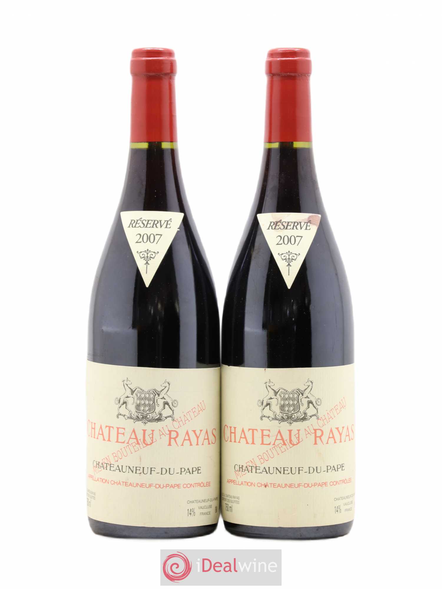 Châteauneuf-du-Pape Château Rayas Emmanuel Reynaud 2007 - Lot de 2 bouteilles - 0