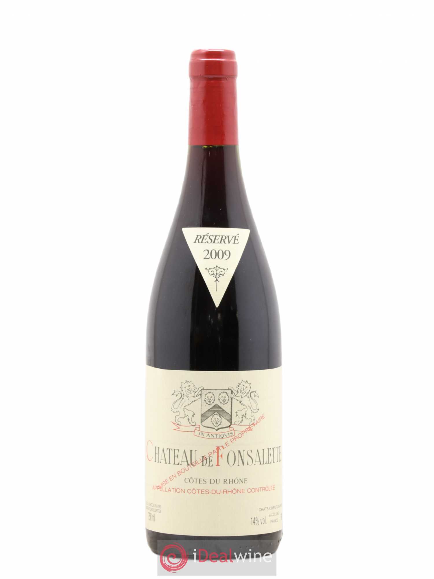 Côtes-du-Rhône Château de Fonsalette Emmanuel Reynaud 2009 - Lot de 1 bouteille - 0