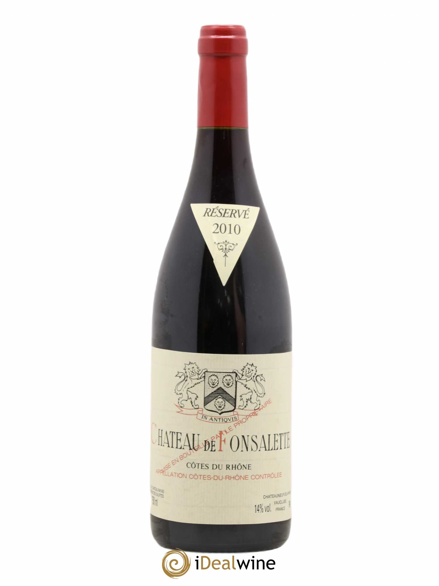 Côtes-du-Rhône Château de Fonsalette Emmanuel Reynaud 2010 - Lot de 1 bouteille - 0