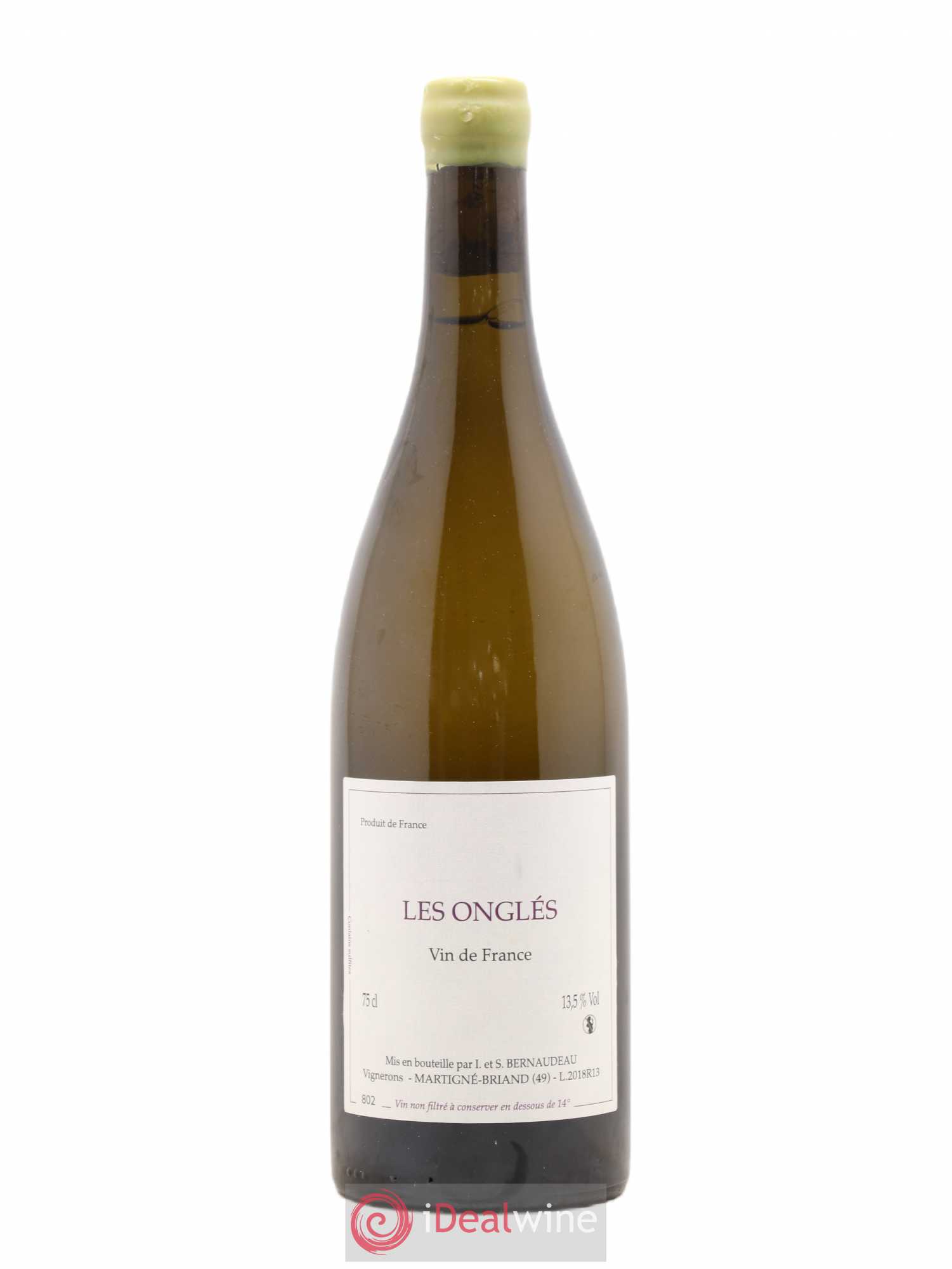 Vin de France Les Onglés Stéphane Bernaudeau 2018 - Posten von 1 Flasche - 0