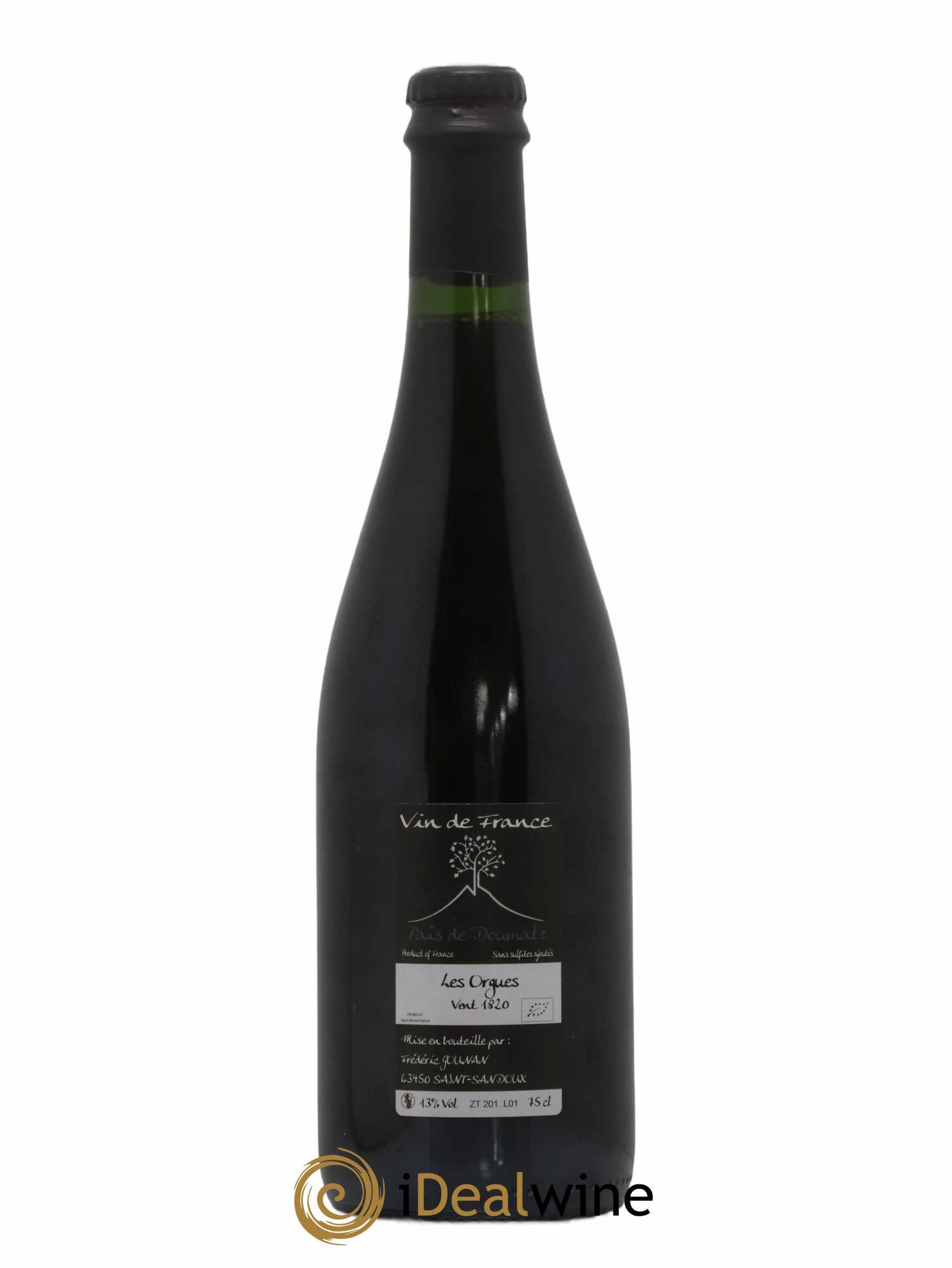 Vin de France Les Orgues Vignoble de l'Arbre Blanc 2018 - Lot de 1 bouteille - 1