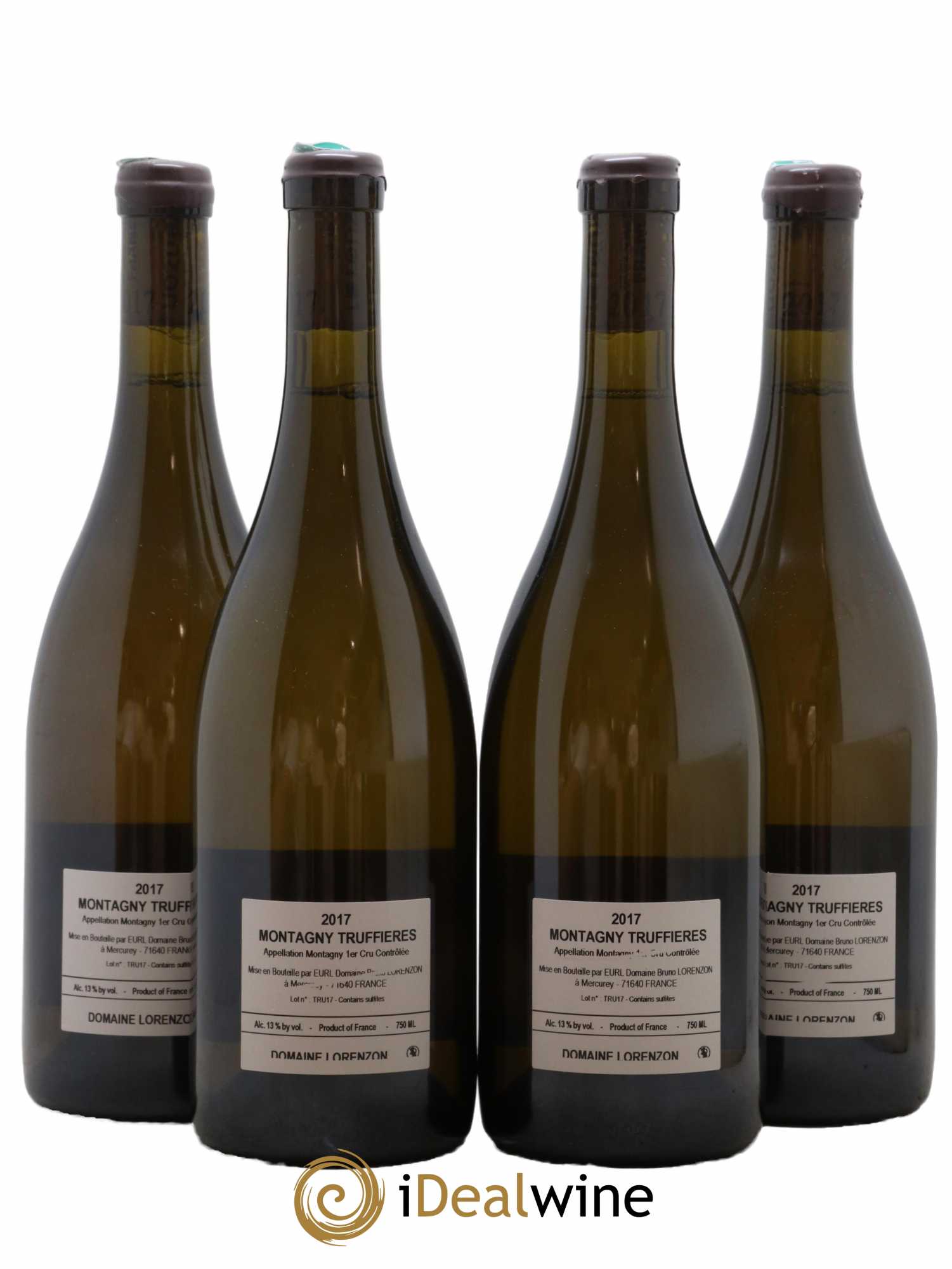 Montagny 1er Cru Les Truffieres Bruno Lorenzon 2017 - Lot de 4 bouteilles - 1