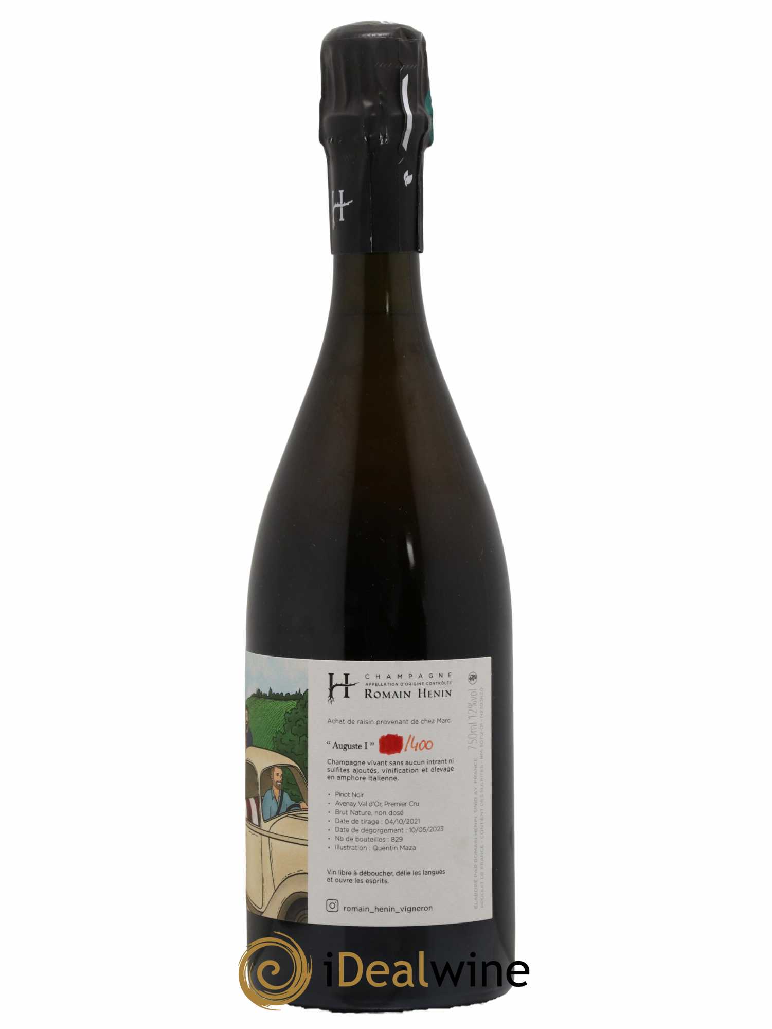 Champagne Auguste I Romain Henin - Lot de 1 bouteille - 1