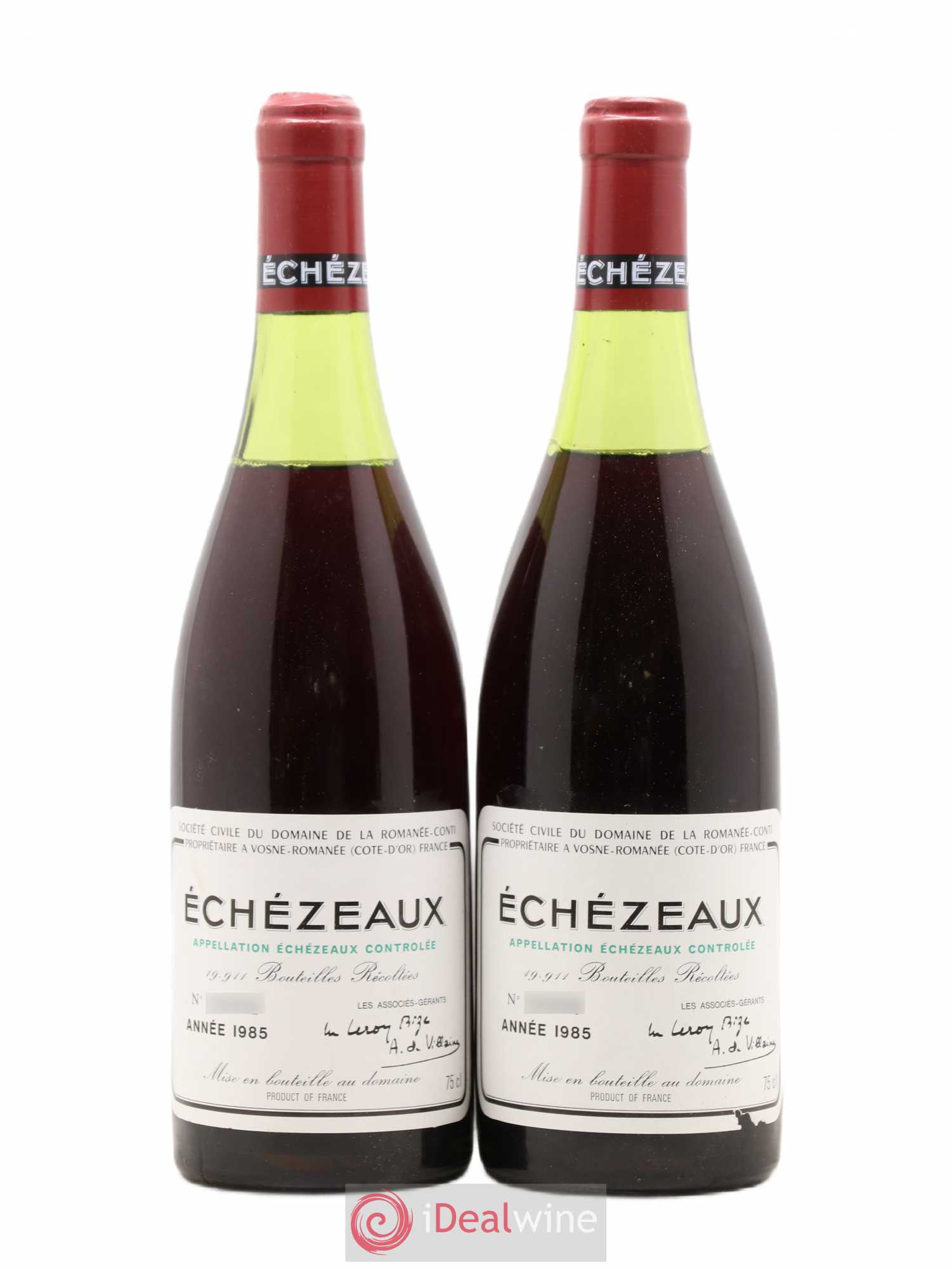 Echezeaux Grand Cru Domaine de la Romanée-Conti 1985 - Lot de 2 bouteilles - 0