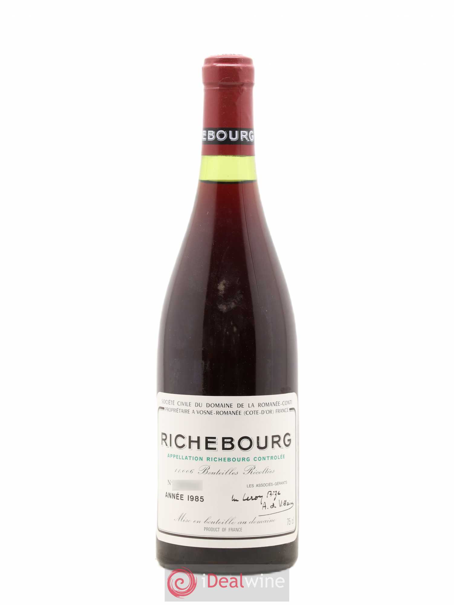 Richebourg Grand Cru Domaine de la Romanée-Conti 1985 - Lot de 1 bouteille - 0