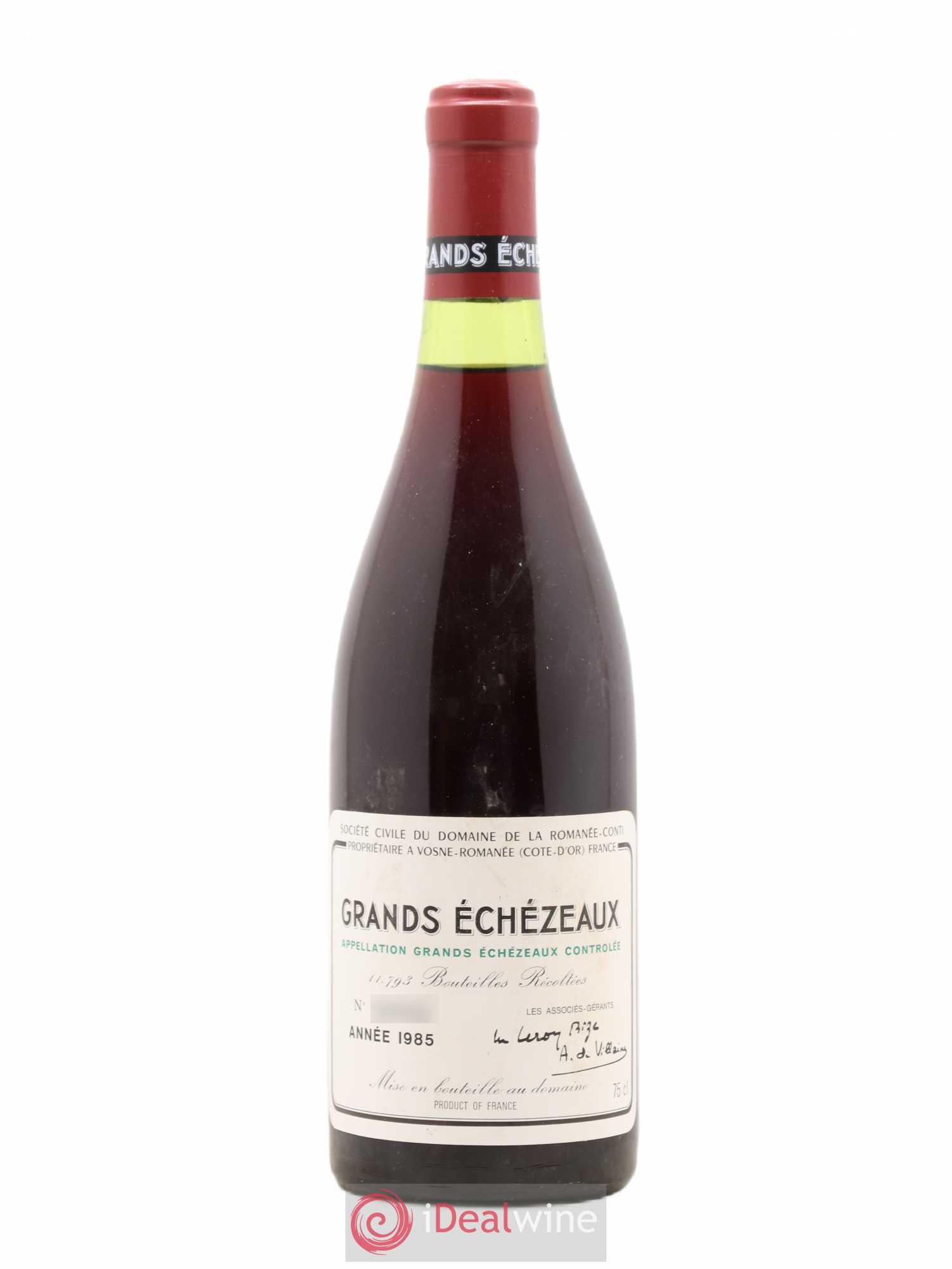 Grands-Echezeaux Grand Cru Domaine de la Romanée-Conti 1985 - Lot de 1 bouteille - 0
