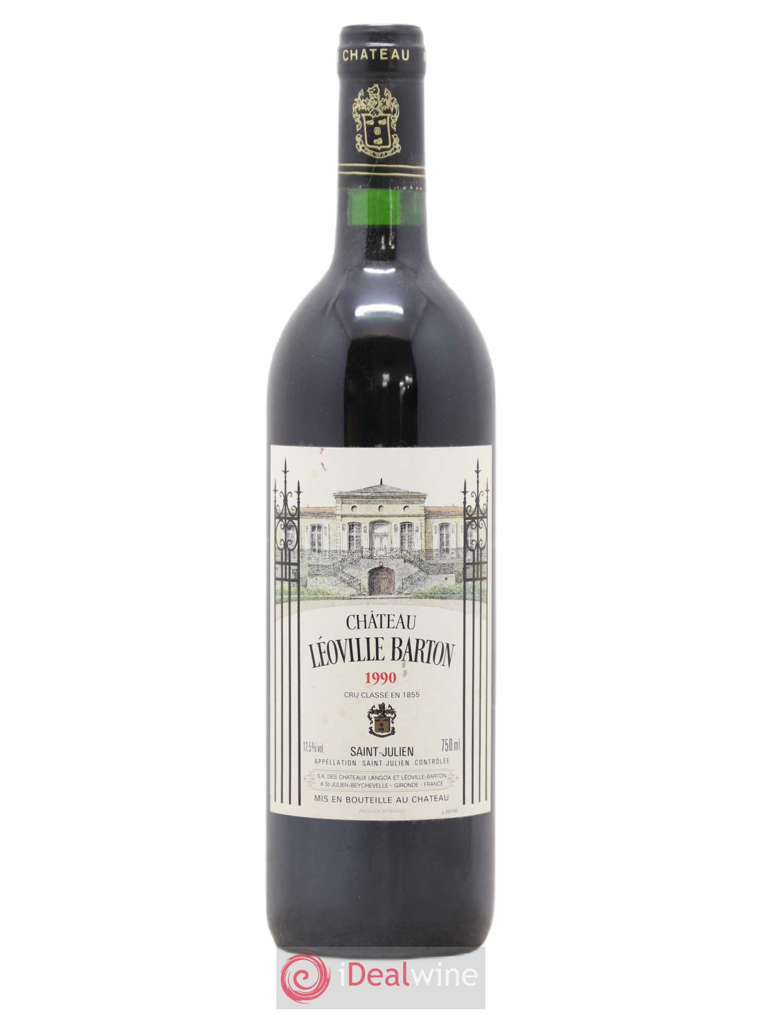 Château Léoville Barton 2ème Grand Cru Classé 1990 - Lot de 1 bouteille - 0