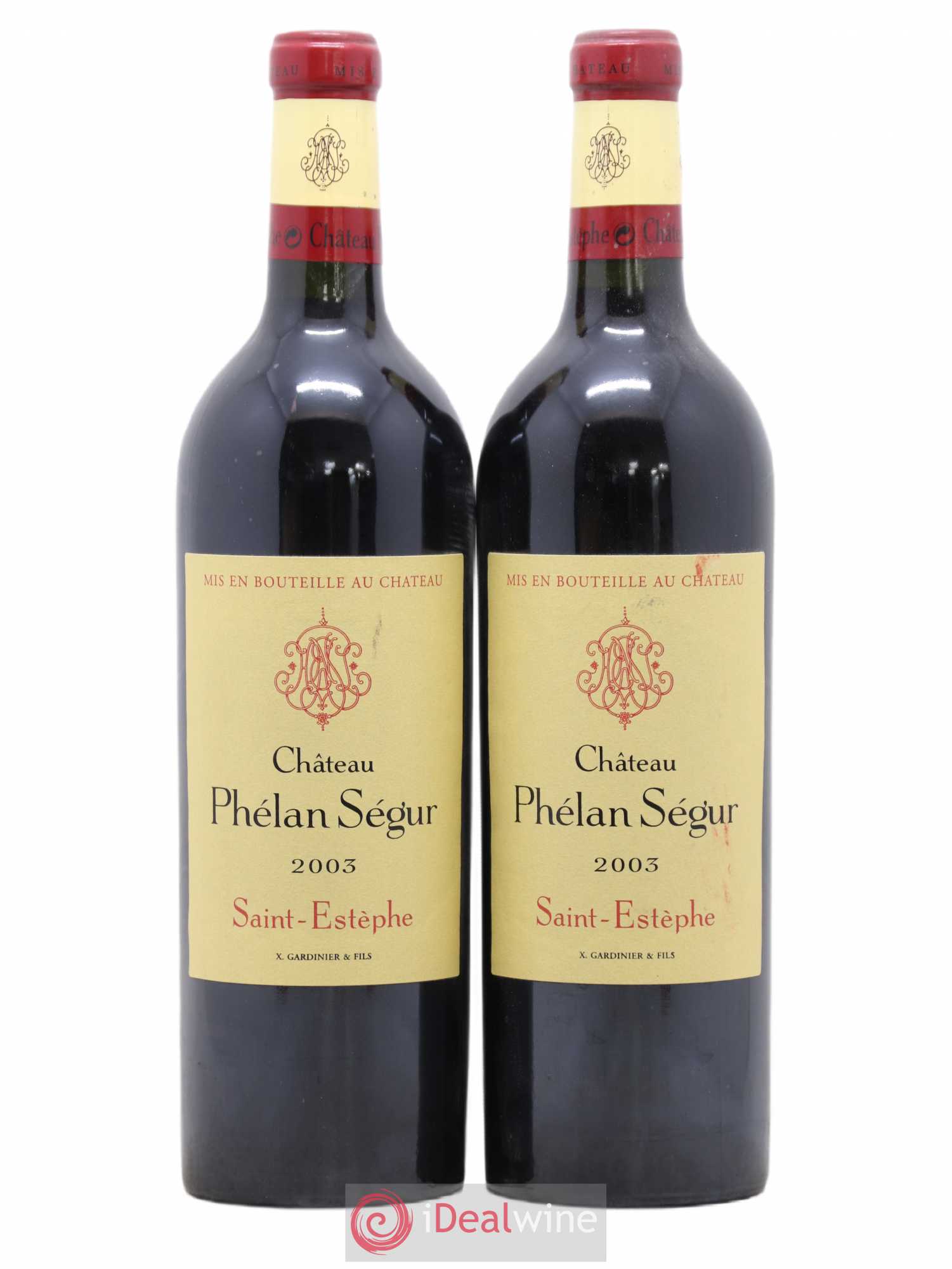 Château Phélan Ségur 2003 - Lot de 2 bouteilles - 0