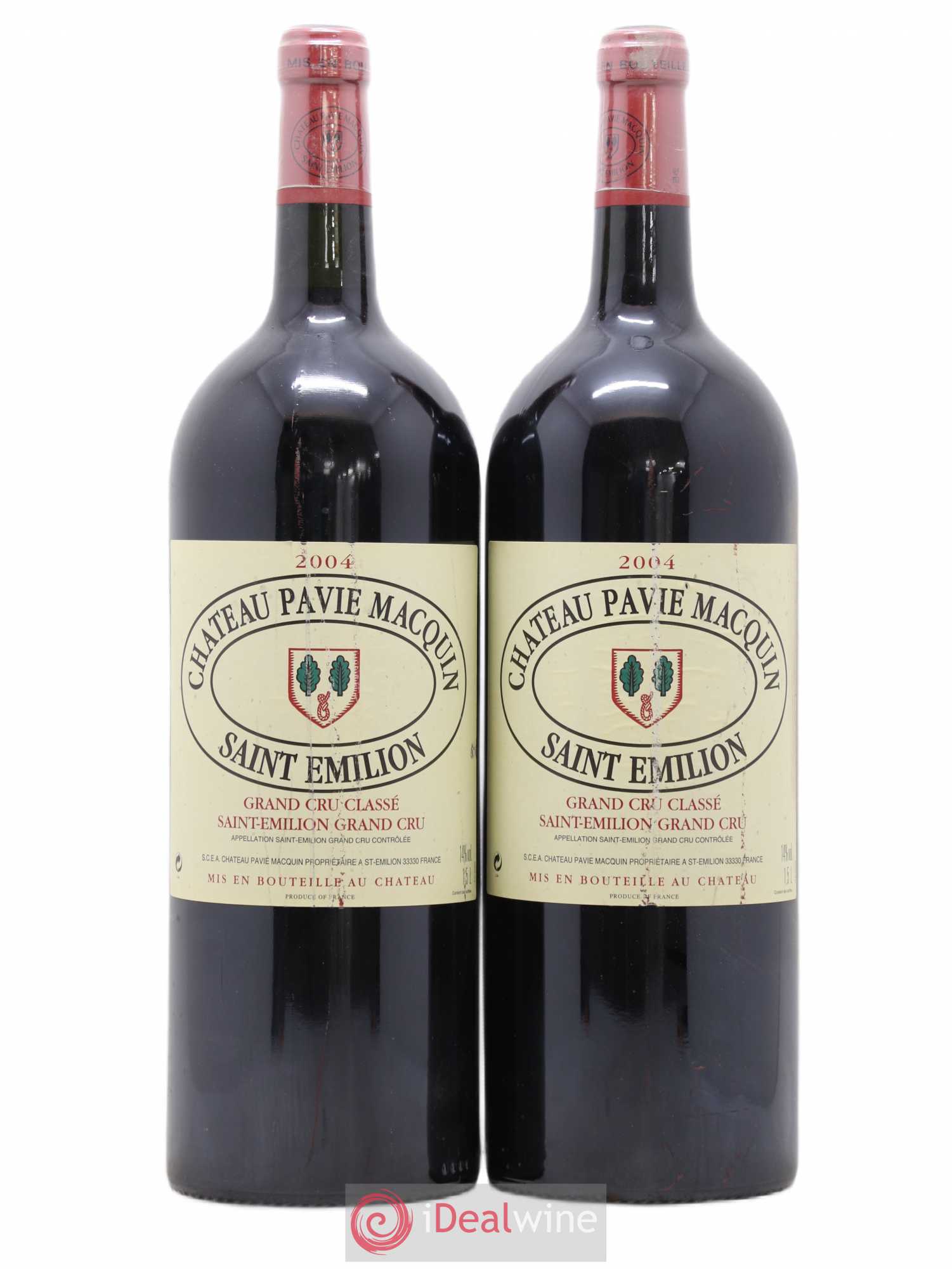 Château Pavie Macquin 1er Grand Cru Classé B 2004 - Lot de 2 magnums - 0