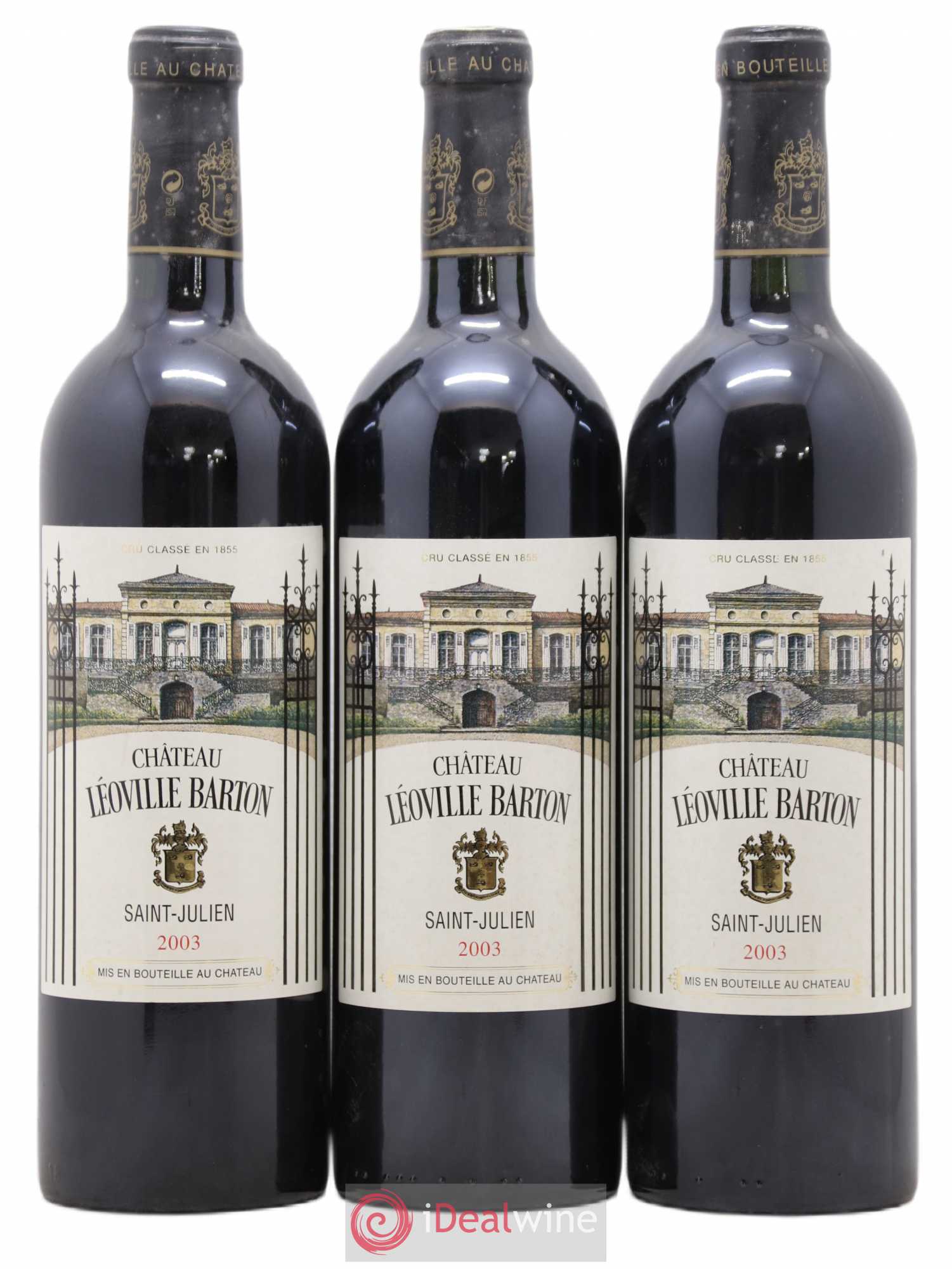 Château Léoville Barton 2ème Grand Cru Classé 2003 - Lot de 3 bouteilles - 0