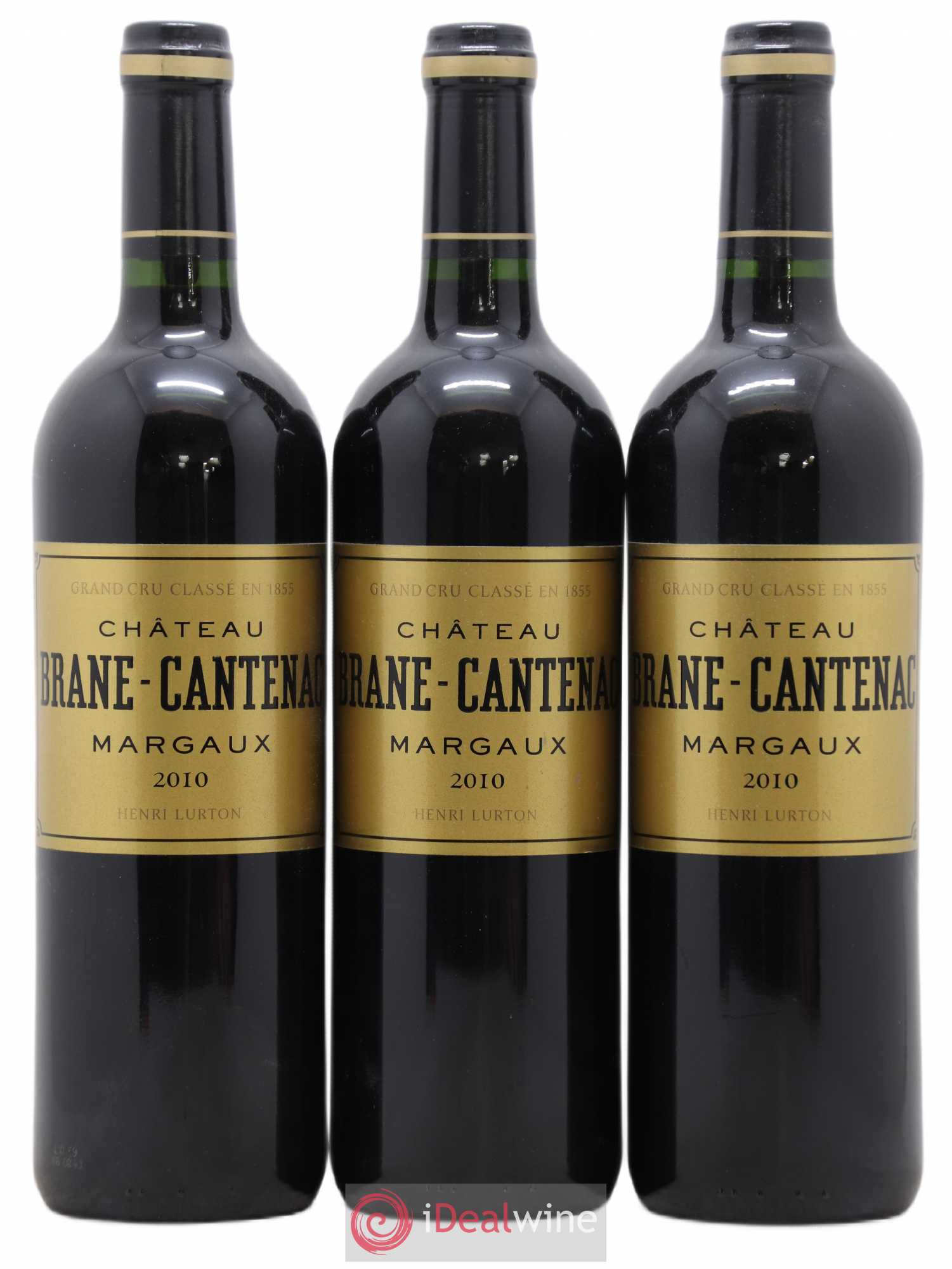 Château Brane Cantenac 2ème Grand Cru Classé 2010 - Lot de 3 bouteilles - 0