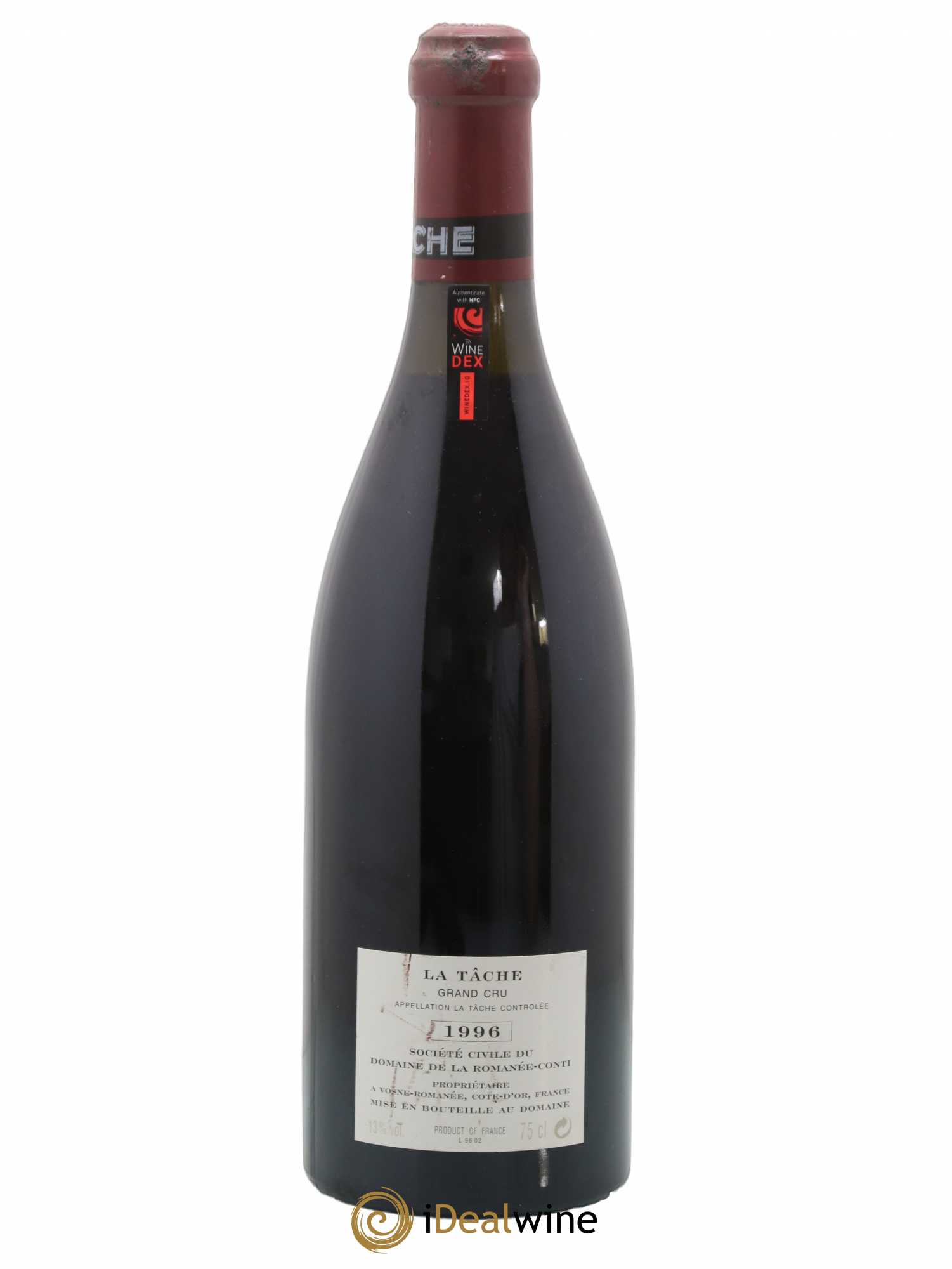 La Tâche Grand Cru Domaine de la Romanée-Conti 1996 - Lot de 1 bouteille - 1