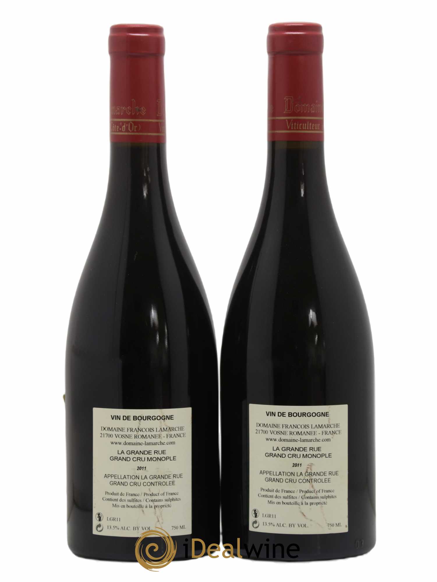 La Grande Rue Grand Cru Lamarche (Domaine) 2011 - Lot de 2 bouteilles - 1