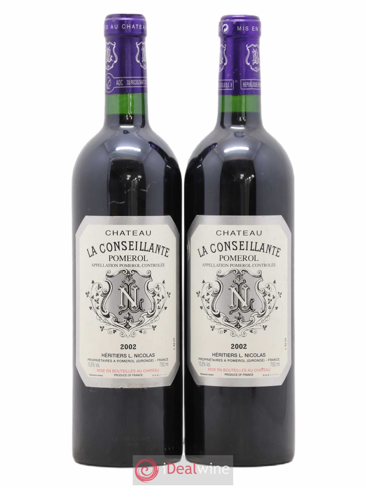 Château la Conseillante 2002 - Lot de 2 bouteilles - 0
