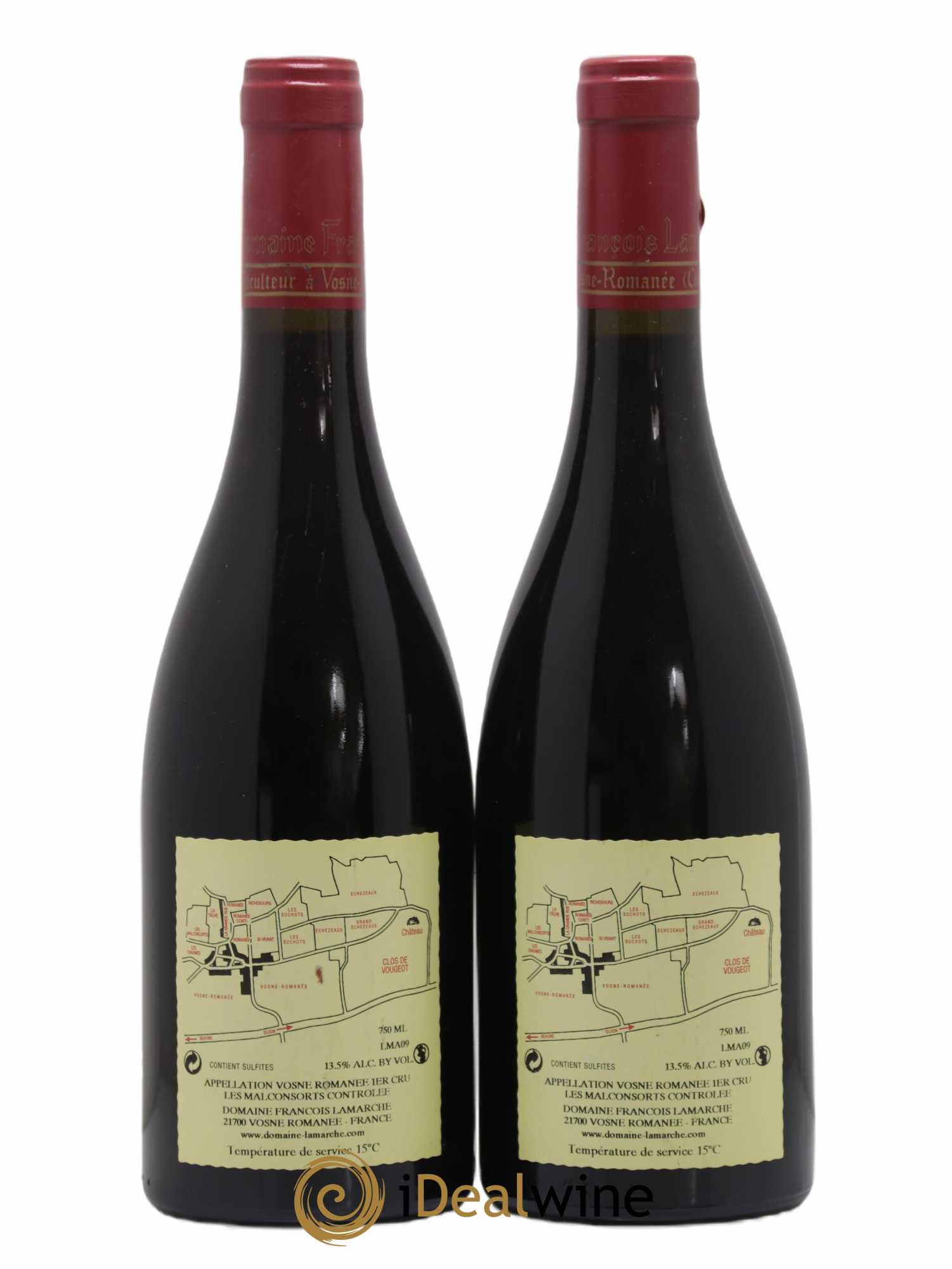Vosne-Romanée 1er Cru Les Malconsorts Lamarche (Domaine) 2009 - Lot de 2 bouteilles - 1