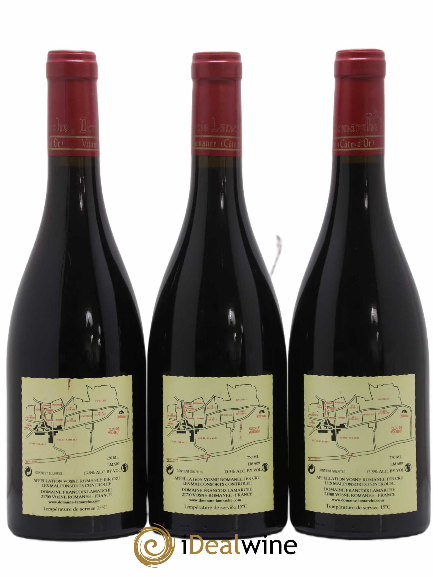 Vosne-Romanée 1er Cru Les Malconsorts Lamarche (Domaine) 2009 - Lot of 3 bottles - 1