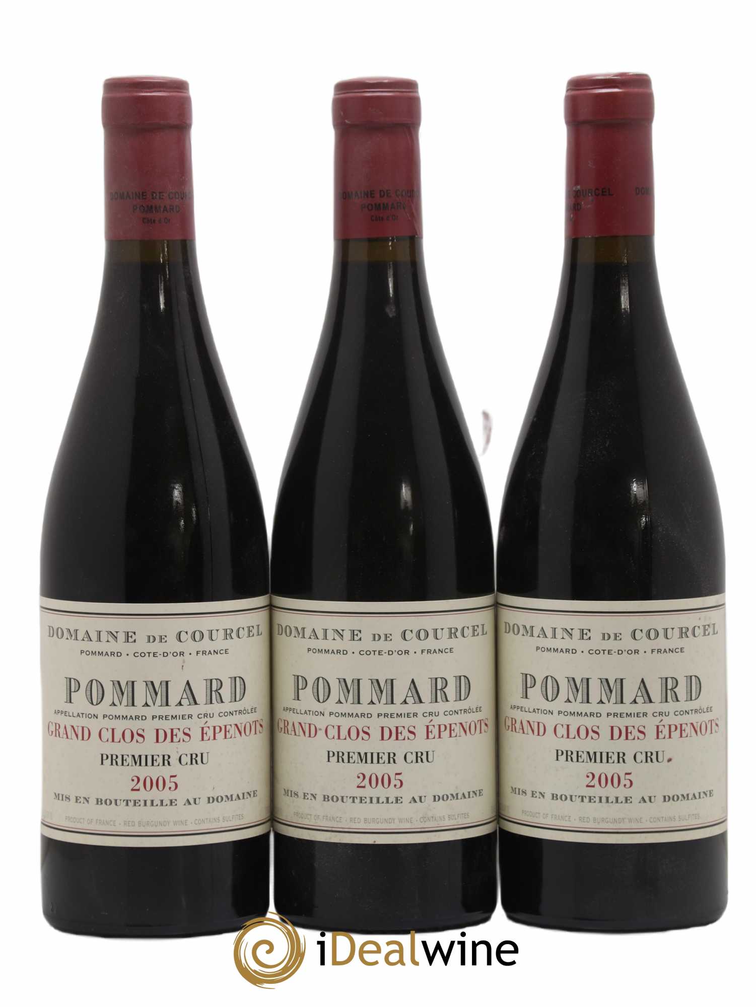 Pommard 1er Cru Grand Clos des Epenots de Courcel (Domaine) 2005 - Lot de 3 bouteilles - 0