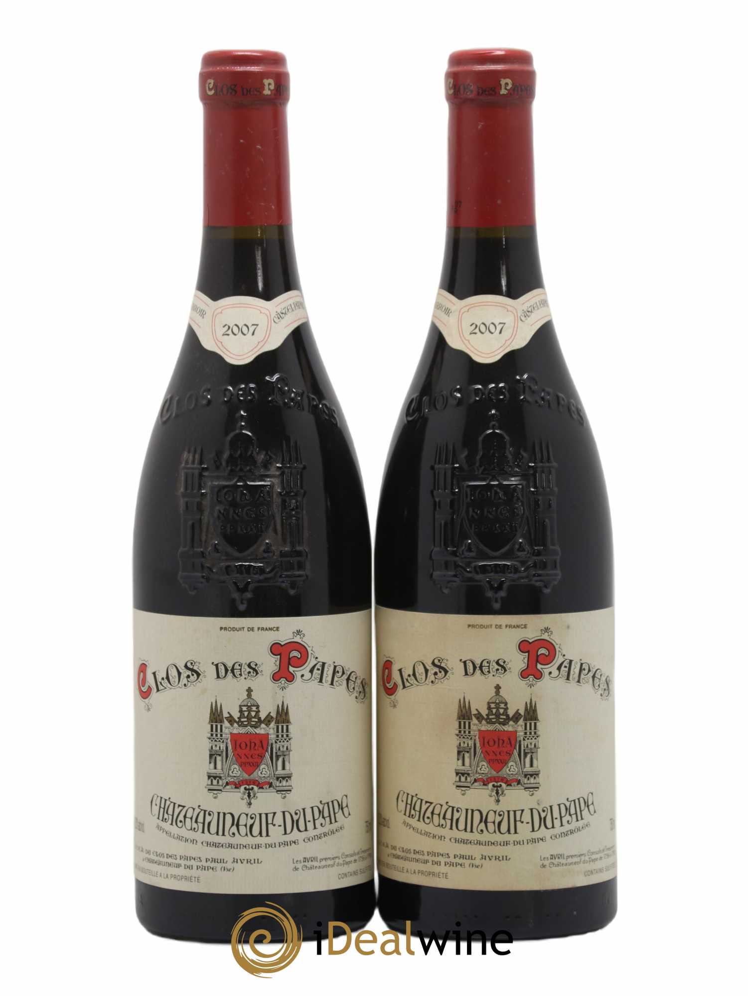 Châteauneuf-du-Pape Clos des Papes - Paul Avril 2007 - Lot de 2 bouteilles - 0