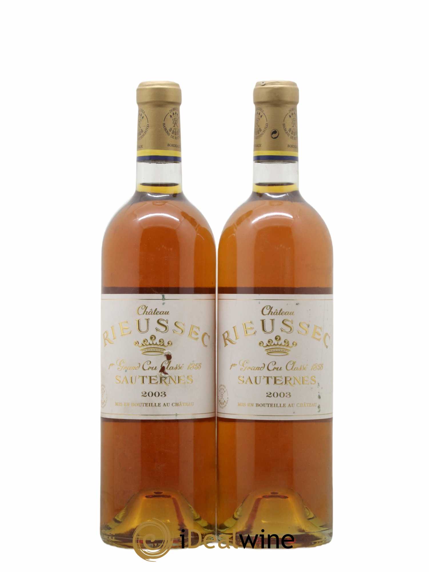 Château Rieussec 1er Grand Cru Classé 2003 - Lotto di 2 bottiglie - 0