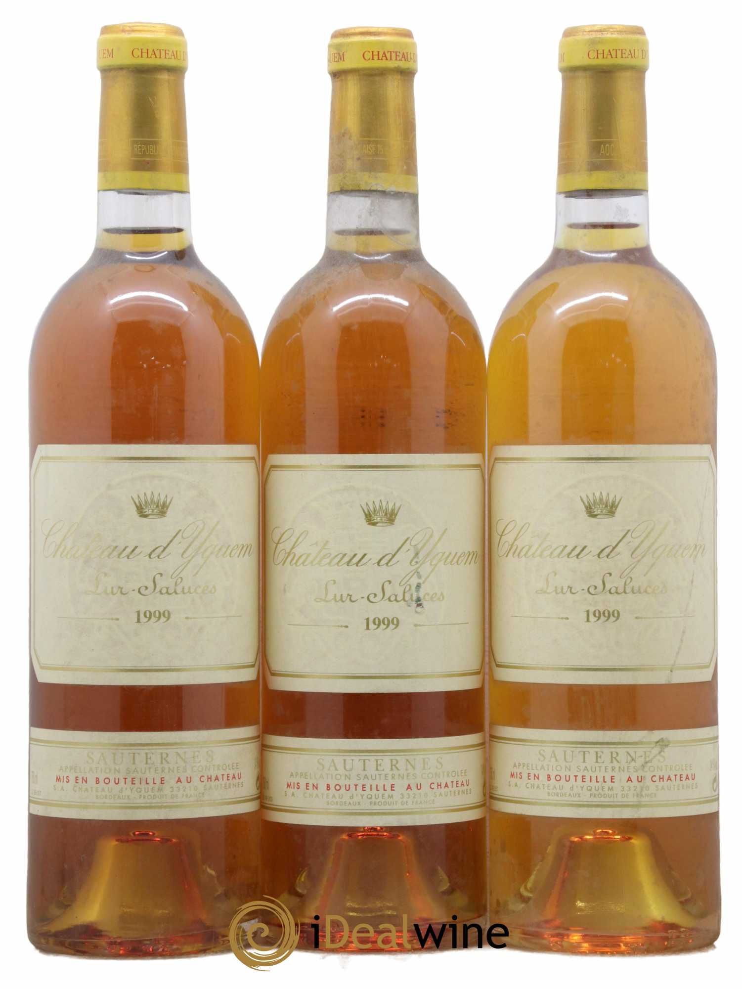 Château d' Yquem 1er Cru Classé Supérieur 1999 - Lot de 3 bouteilles - 0