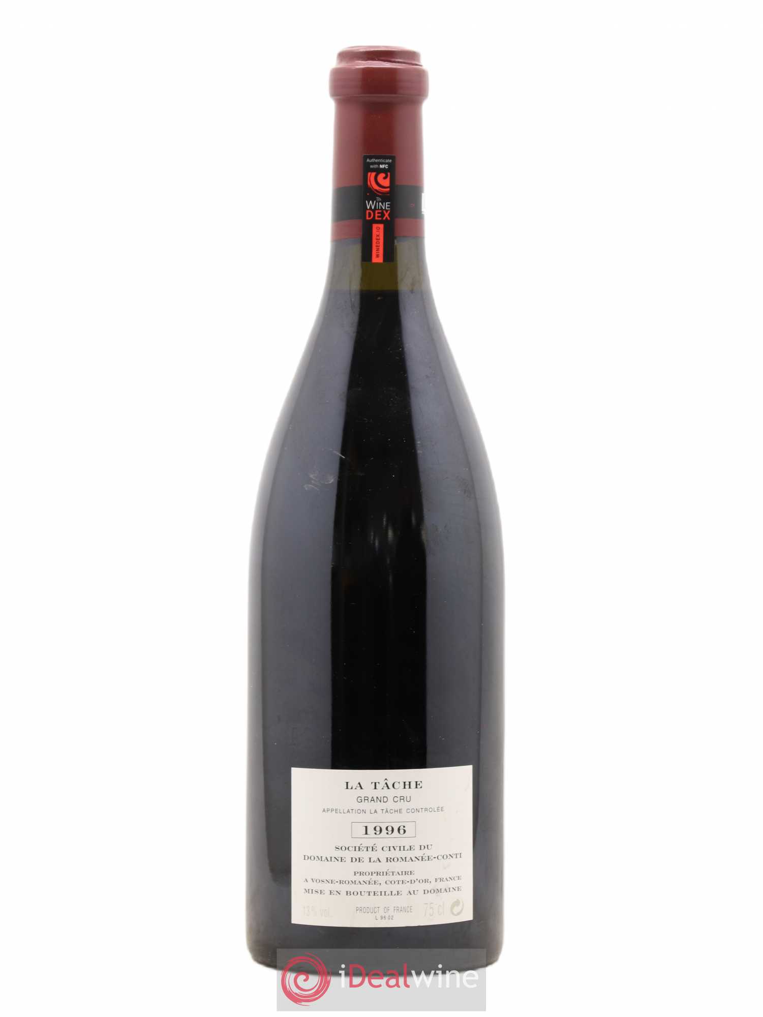 La Tâche Grand Cru Domaine de la Romanée-Conti 1996 - Lot de 1 bouteille - 1