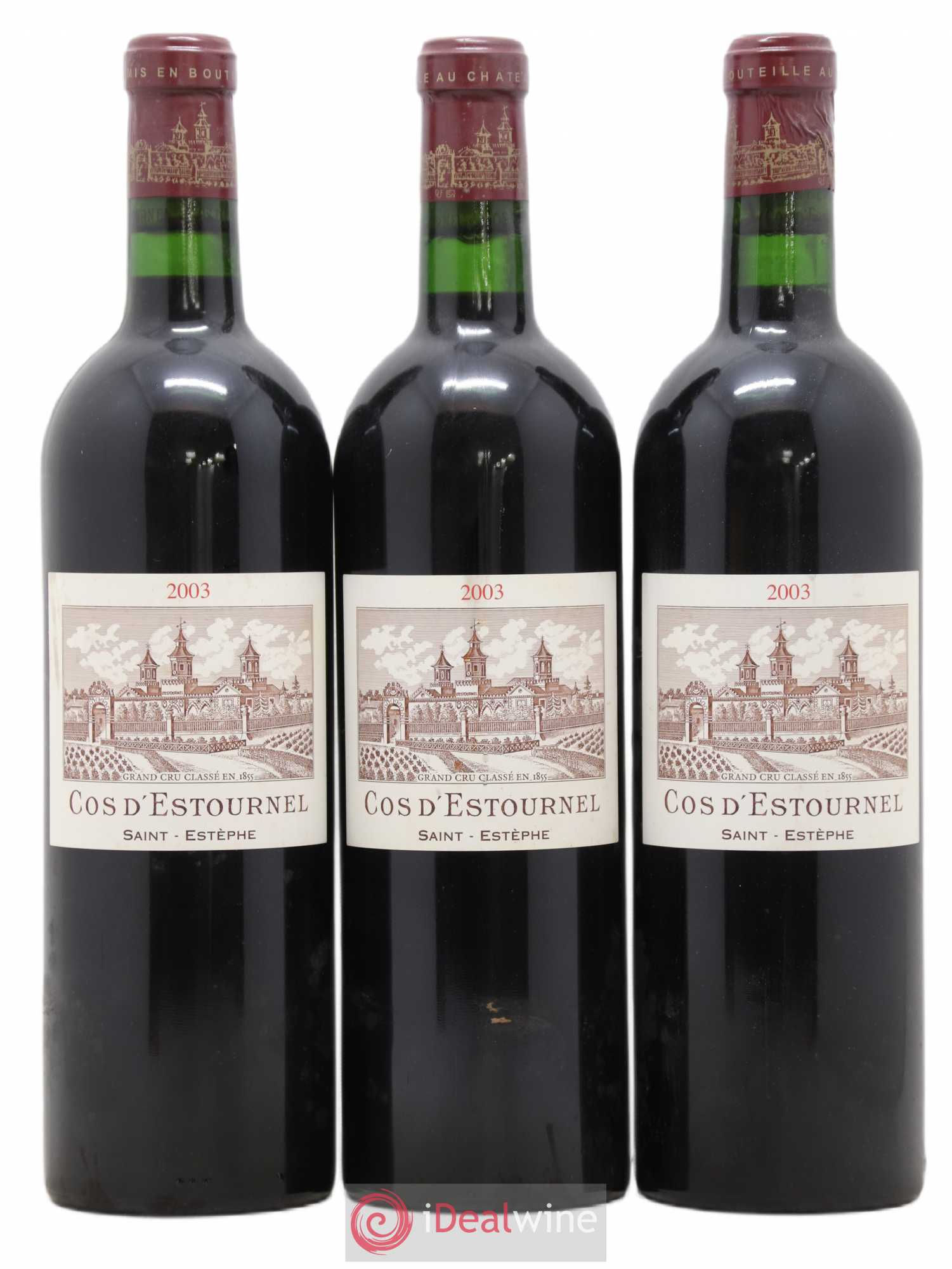 Cos d'Estournel 2ème Grand Cru Classé 2003 - Lot de 3 bouteilles - 0