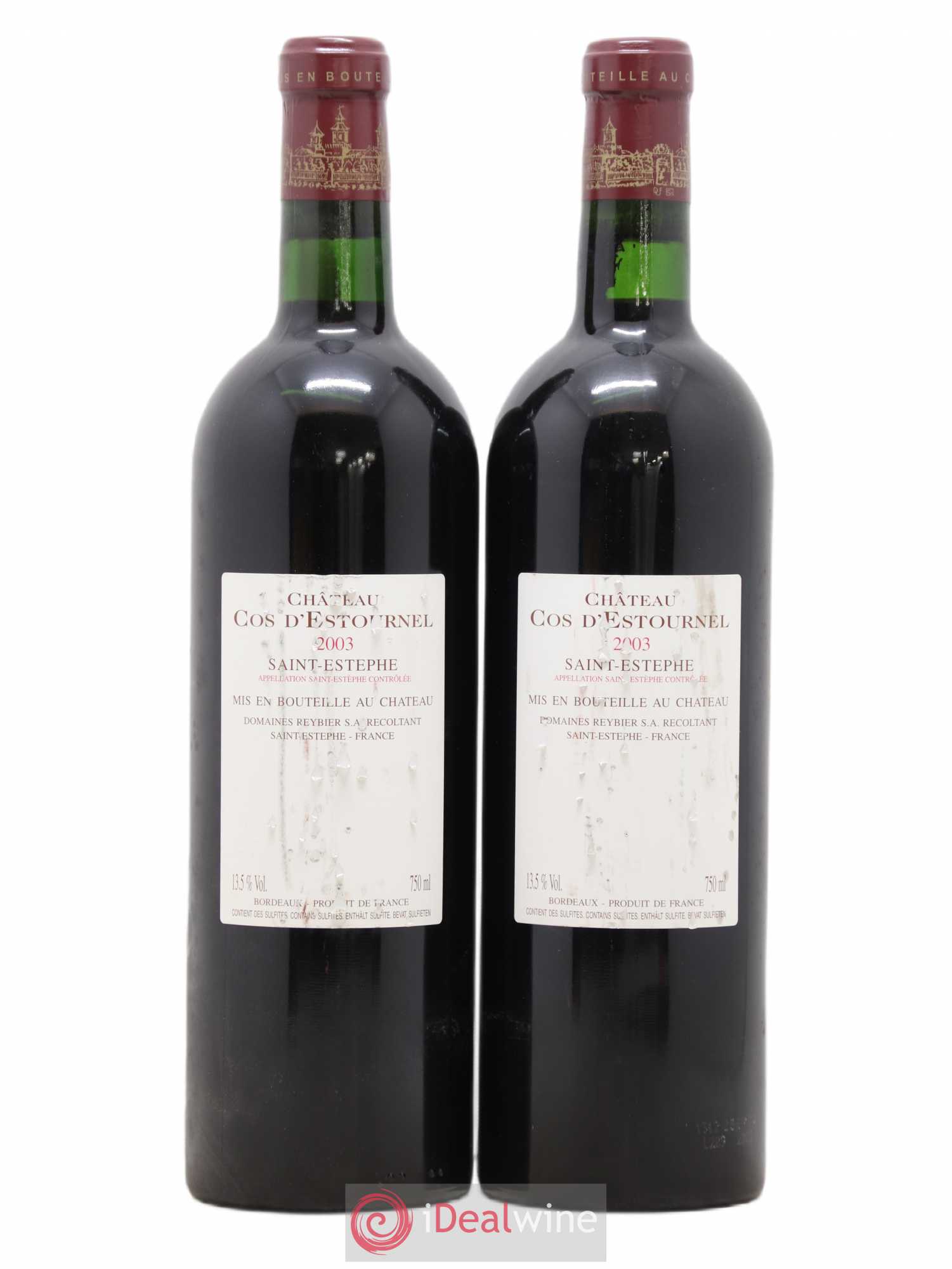 Cos d'Estournel 2ème Grand Cru Classé 2003 - Lot de 2 bouteilles - 1