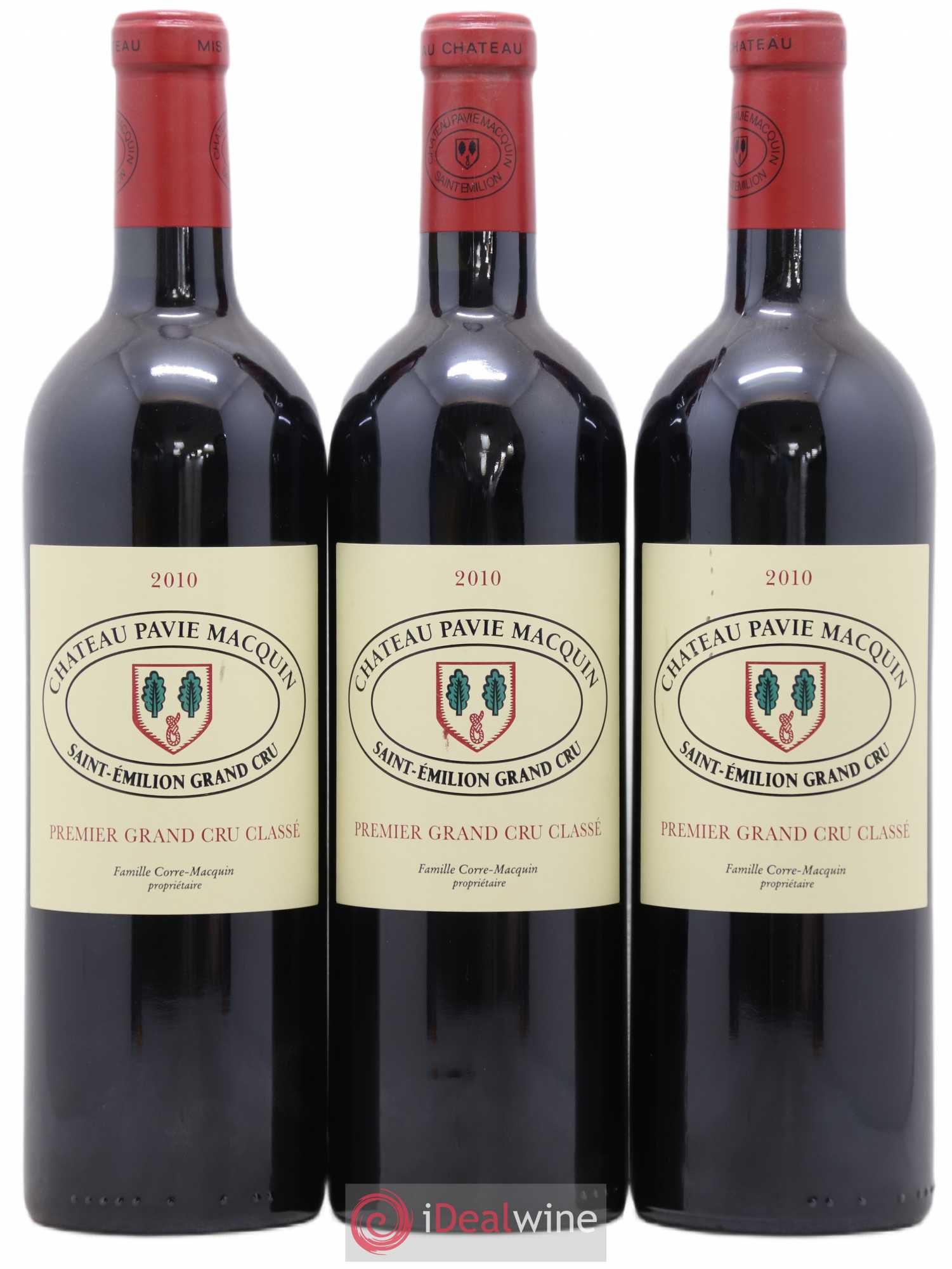 Château Pavie Macquin 1er Grand Cru Classé B 2010 - Lot de 3 bouteilles - 0
