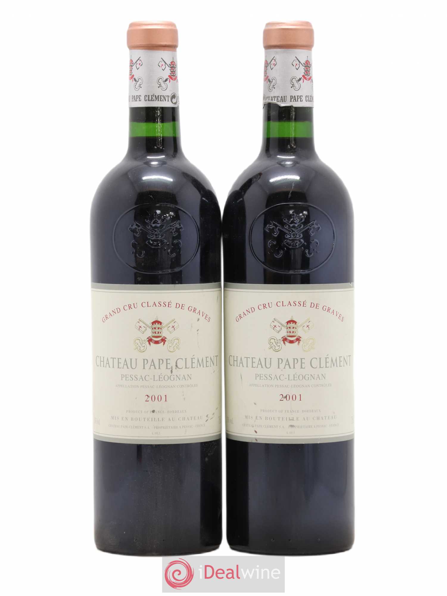 Château Pape Clément Cru Classé de Graves 2001 - Lot de 2 bouteilles - 0