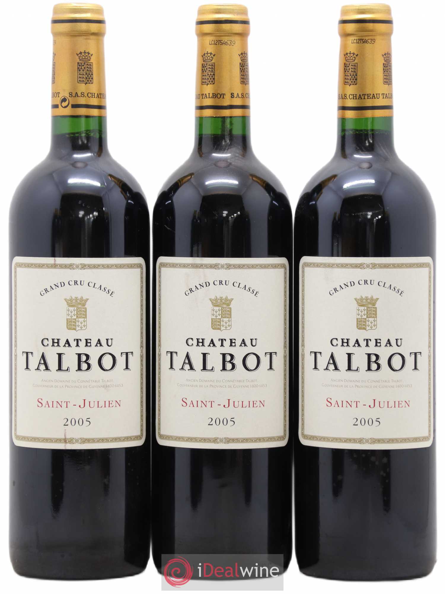 Château Talbot 4ème Grand Cru Classé 2005 - Lot de 6 bouteilles - 2