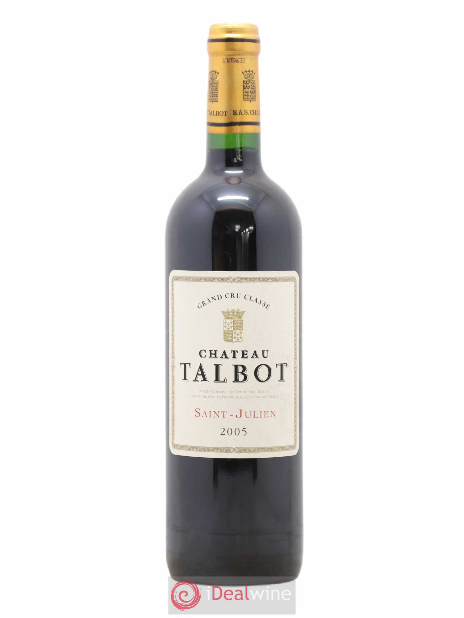 Château Talbot 4ème Grand Cru Classé 2005 - Lot de 1 bouteille - 0